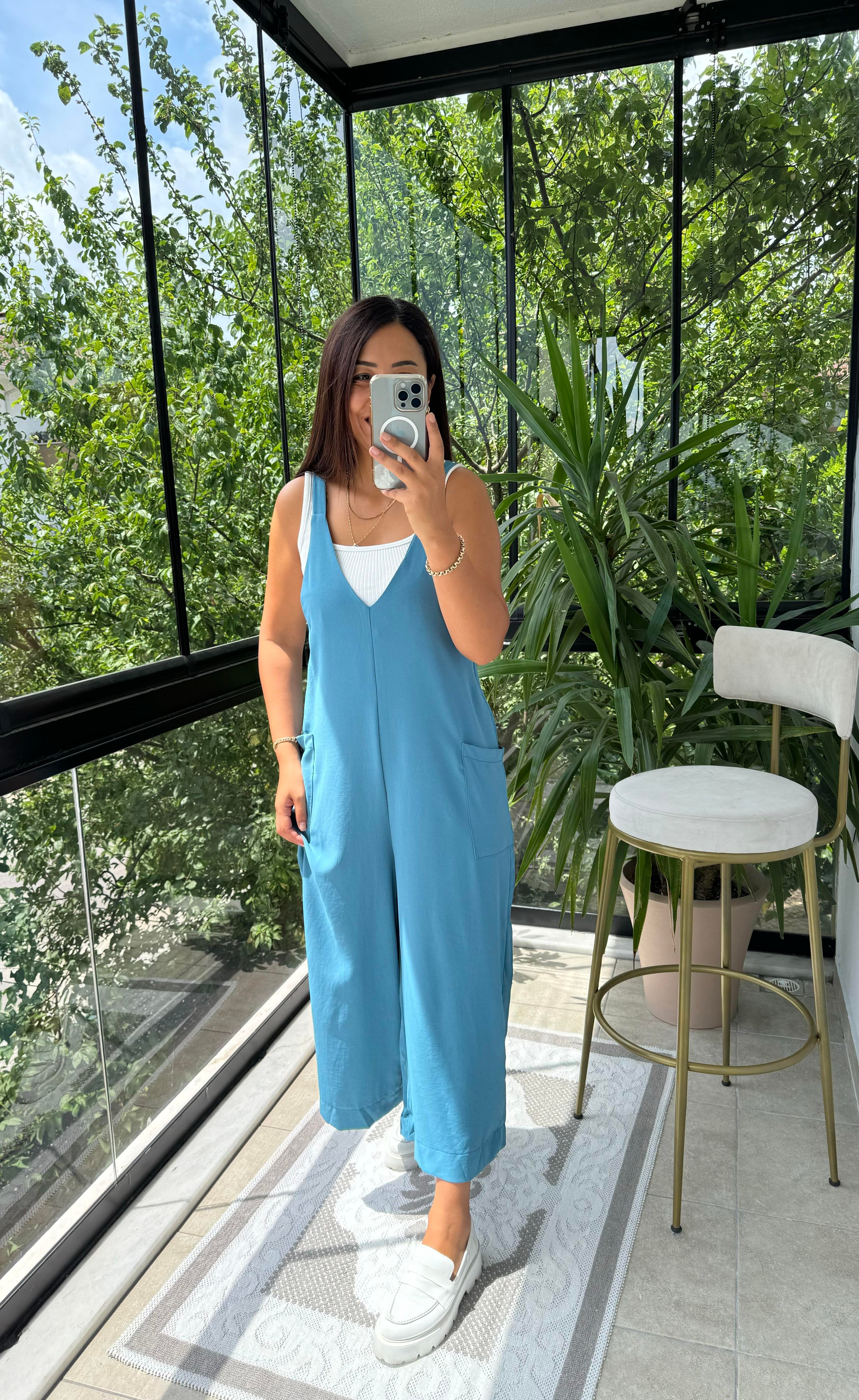 Aerobin Kumaş Tulum Petrol