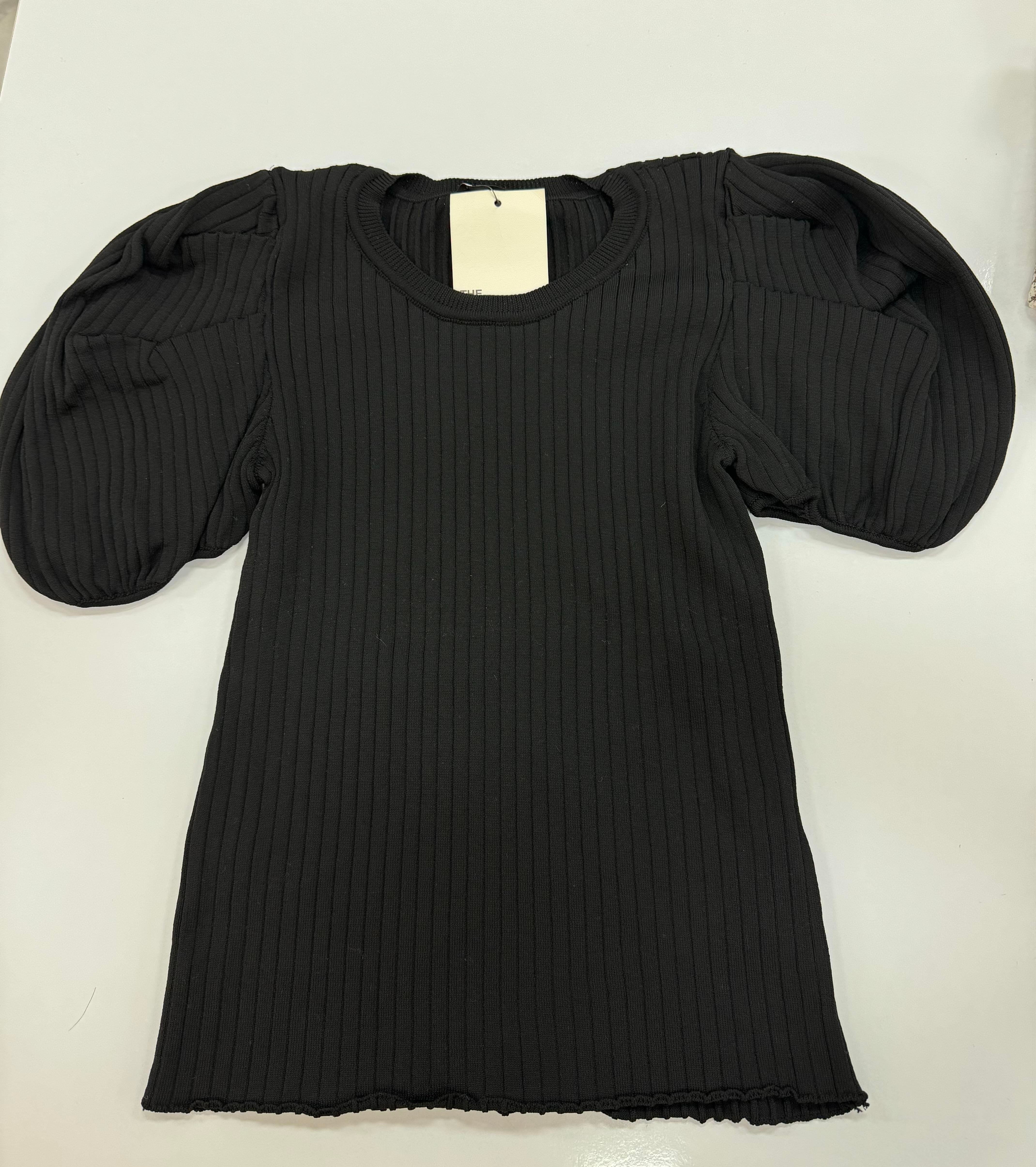 Balon Kol Triko Kazak Siyah