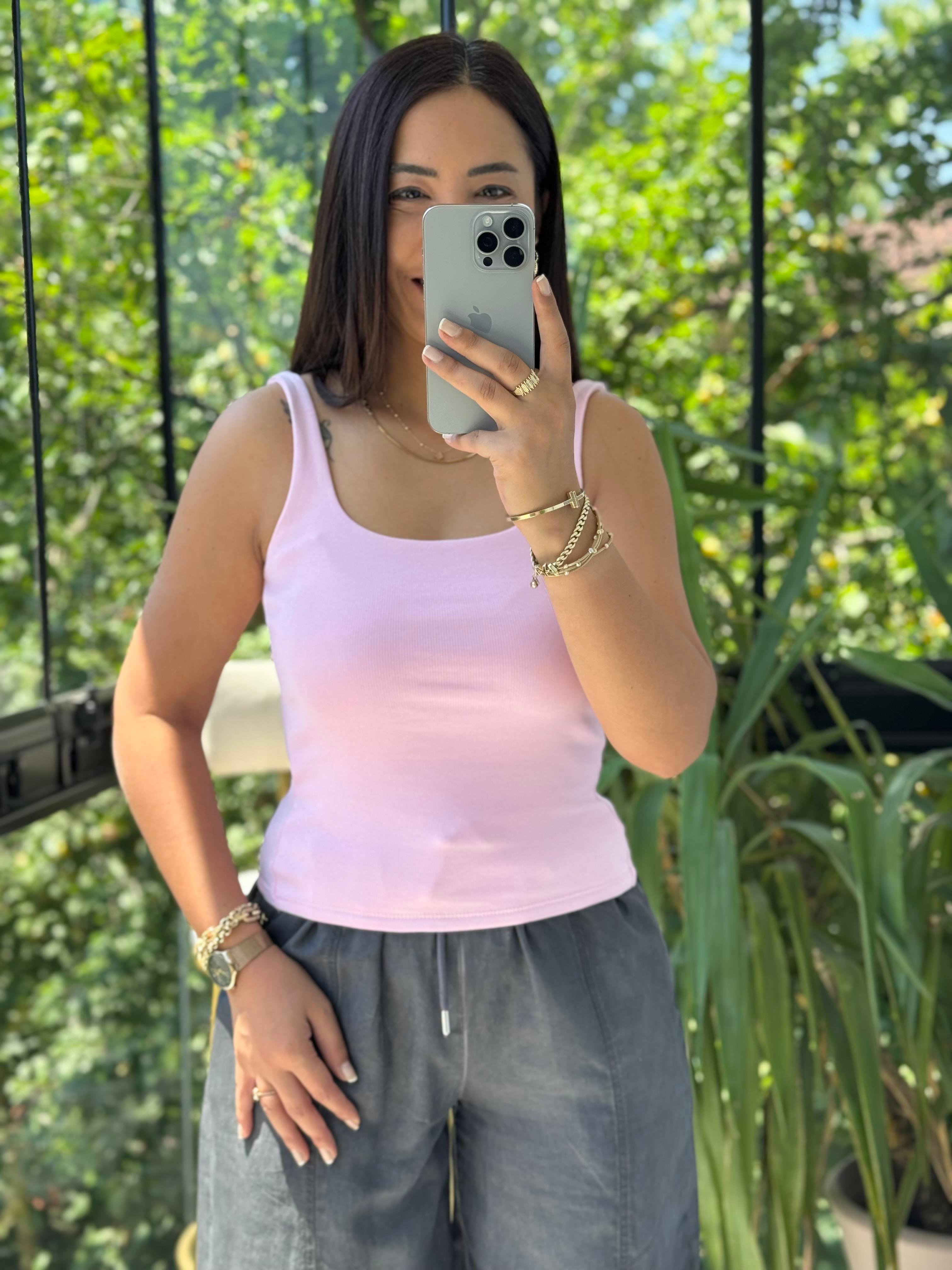 Dilvin Askılı Atlet Pembe