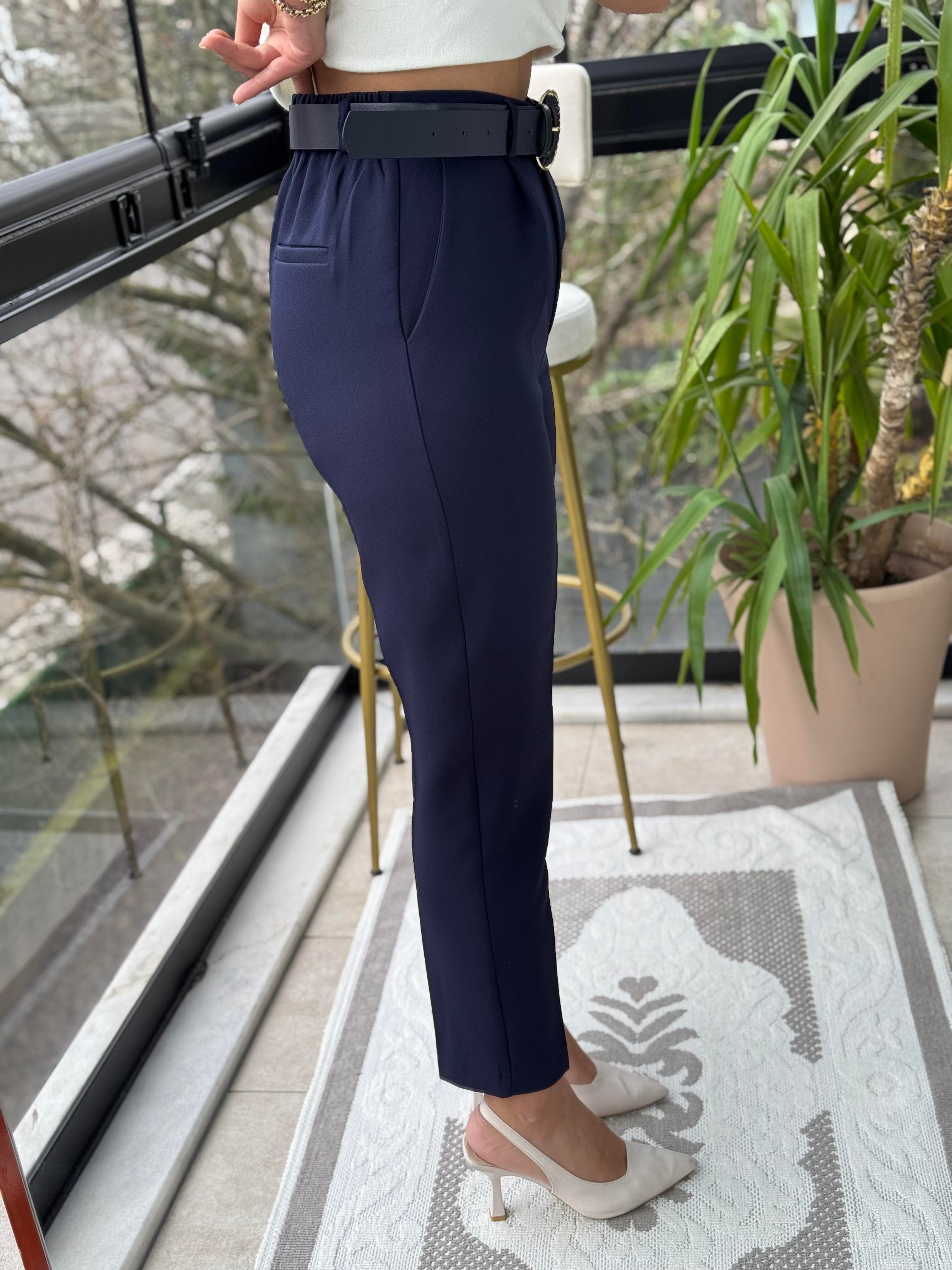 Duble Paça Pantolon Lacivert