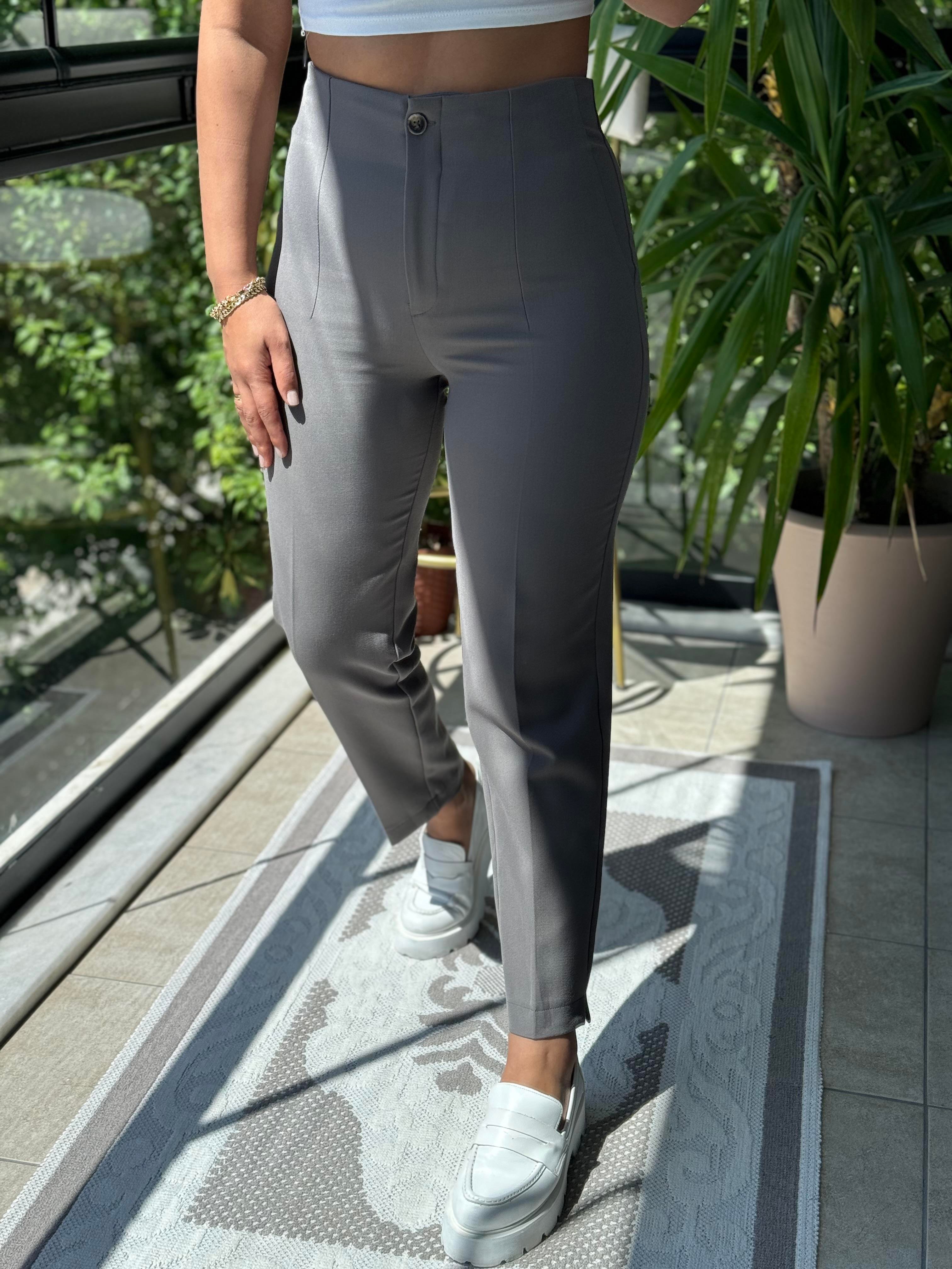 Düğmeli Zra Model Havuç Kesim Pantolon Vizon