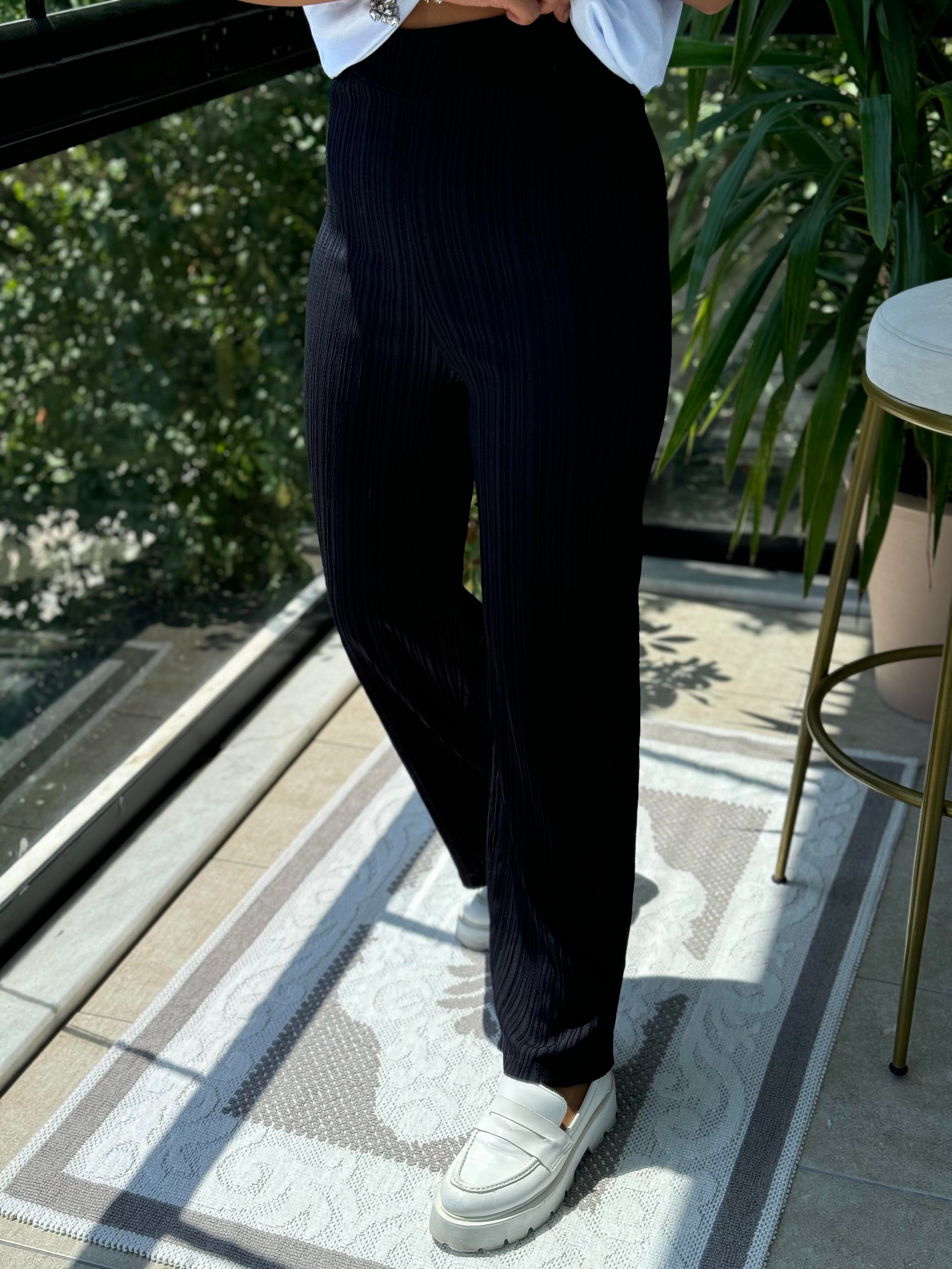 Fitilli Pantolon Siyah