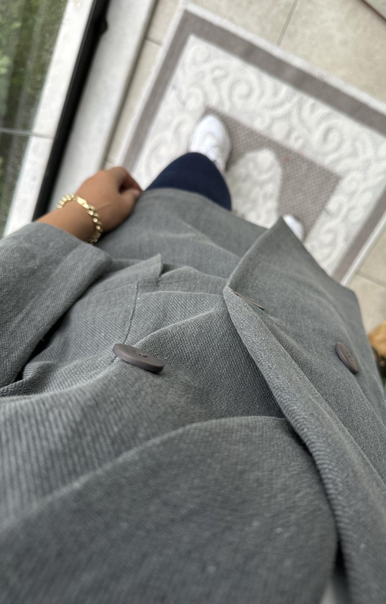 Gabardin Sıvama Kruvaze Blazer Ceket
