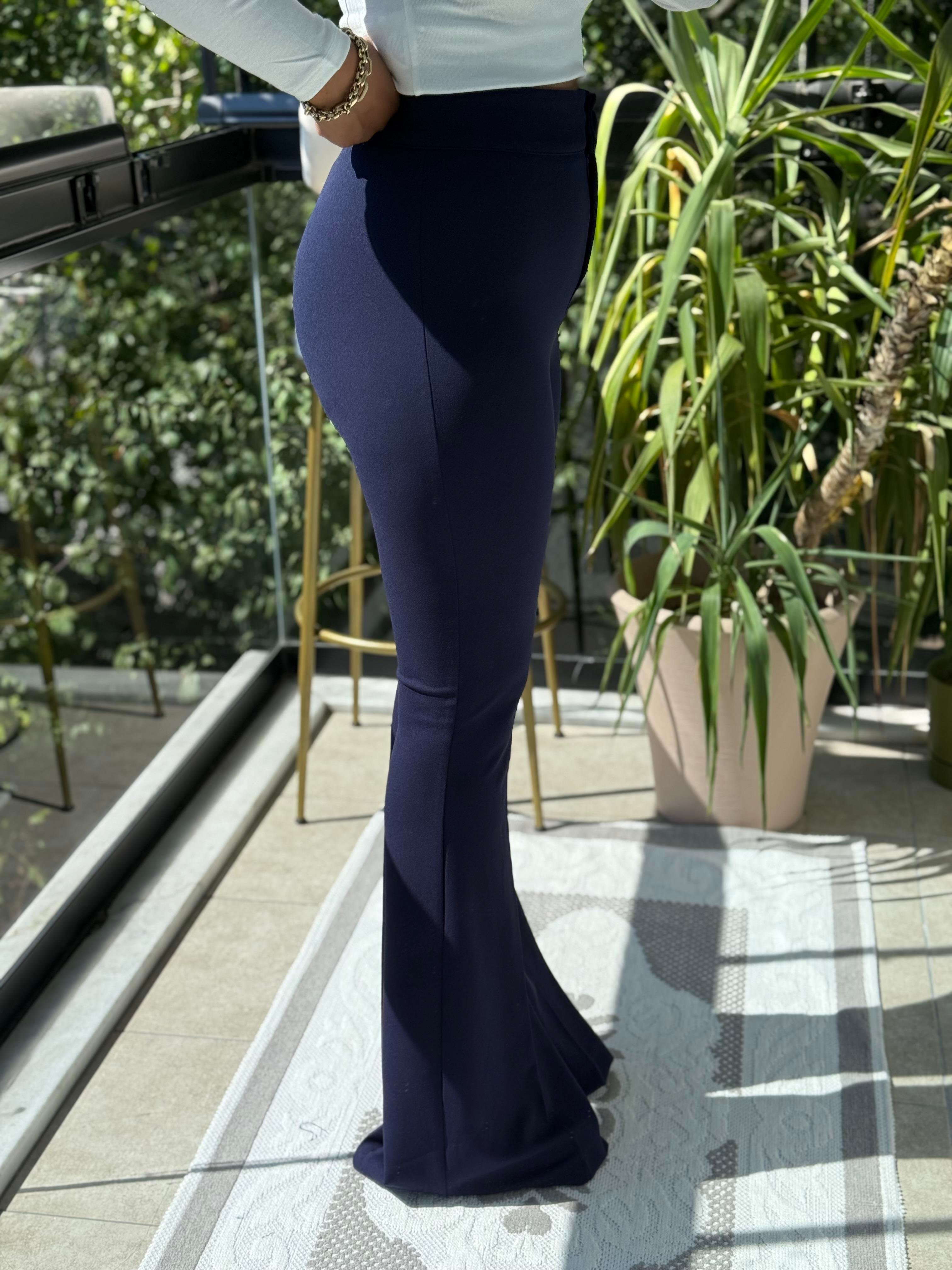 İspanyol Kumaş Pantolon Lacivert