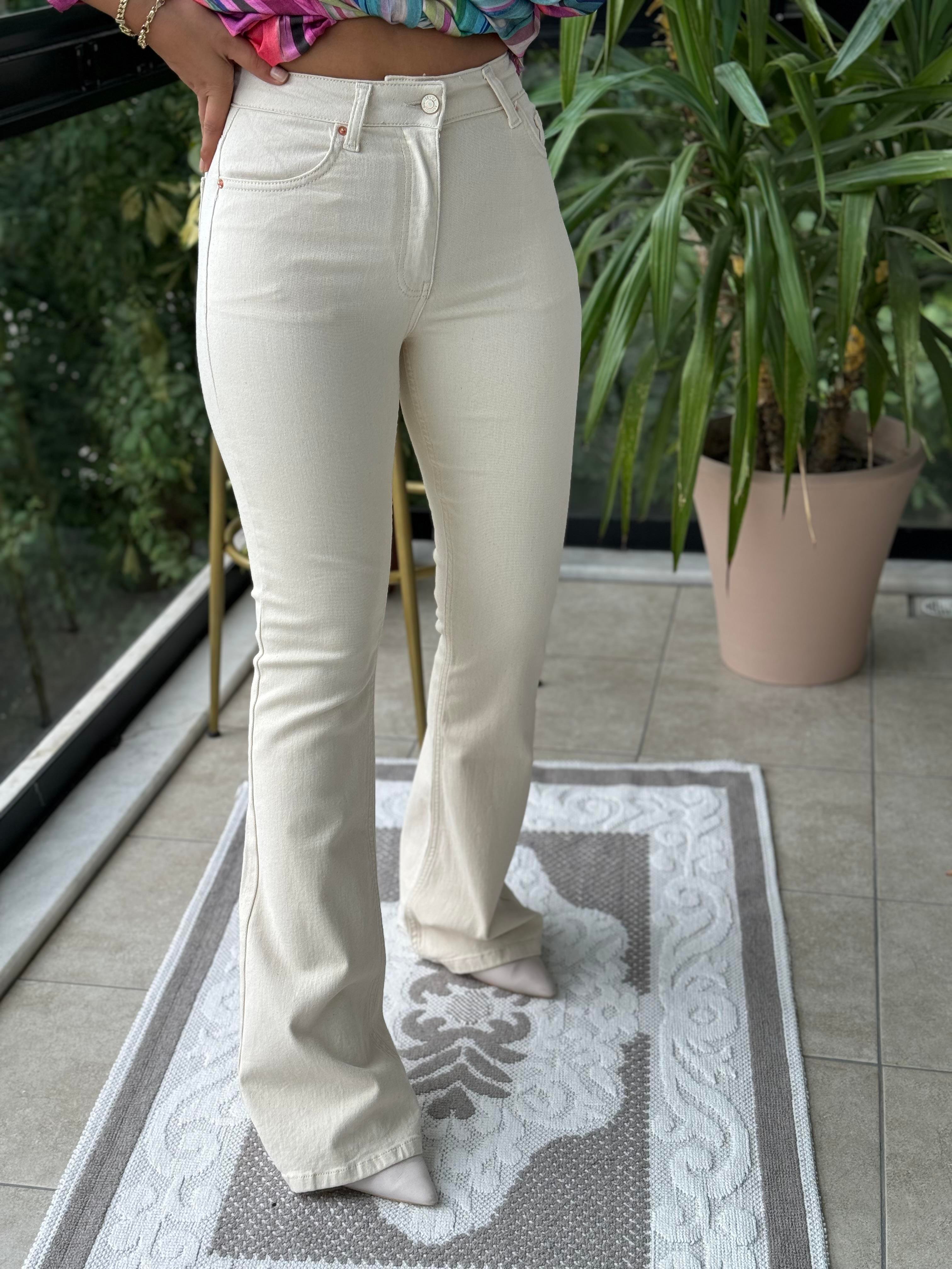 İspanyol Paça Jean Krem