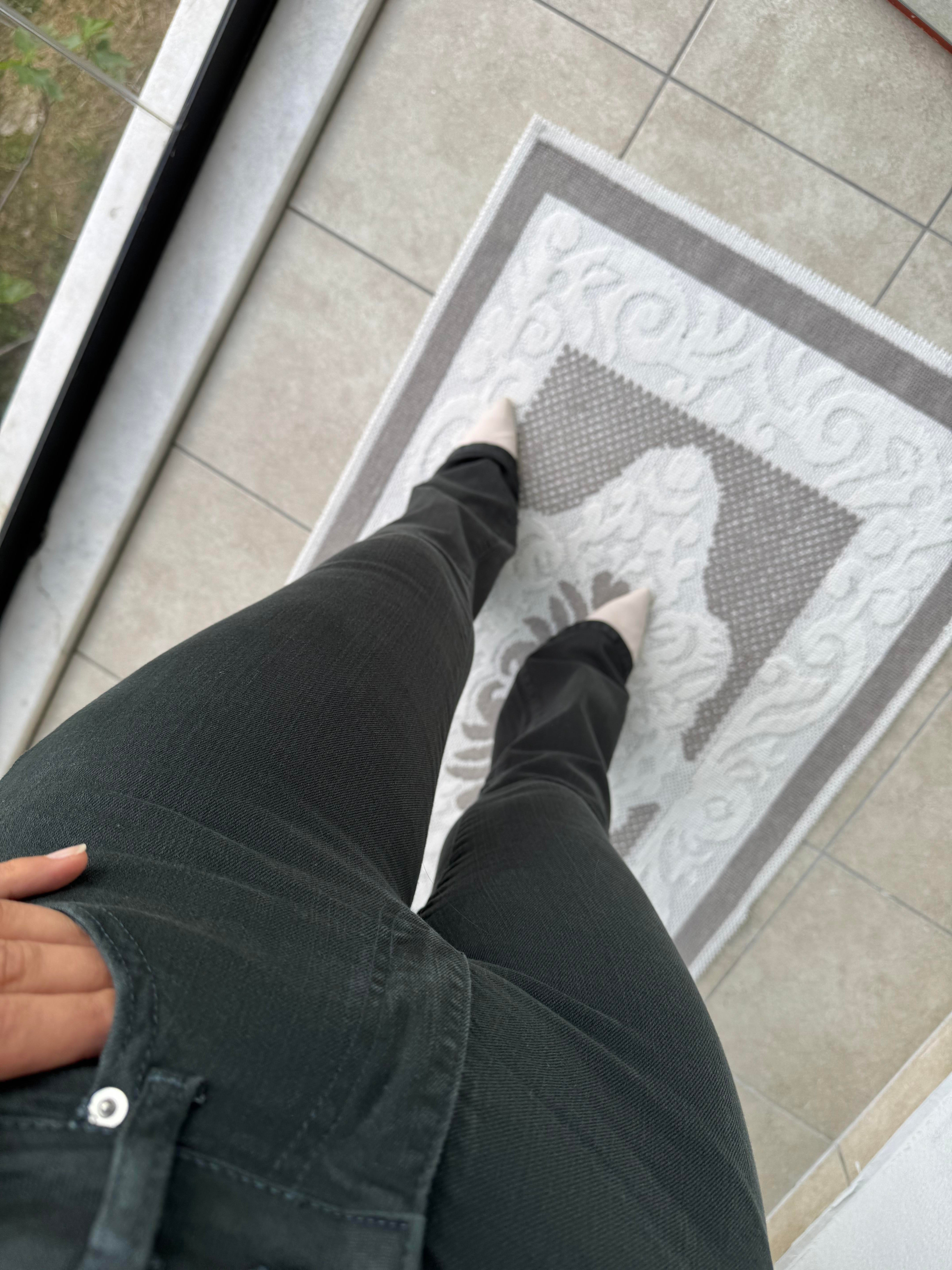 İspanyol Paça Jean Yeşil