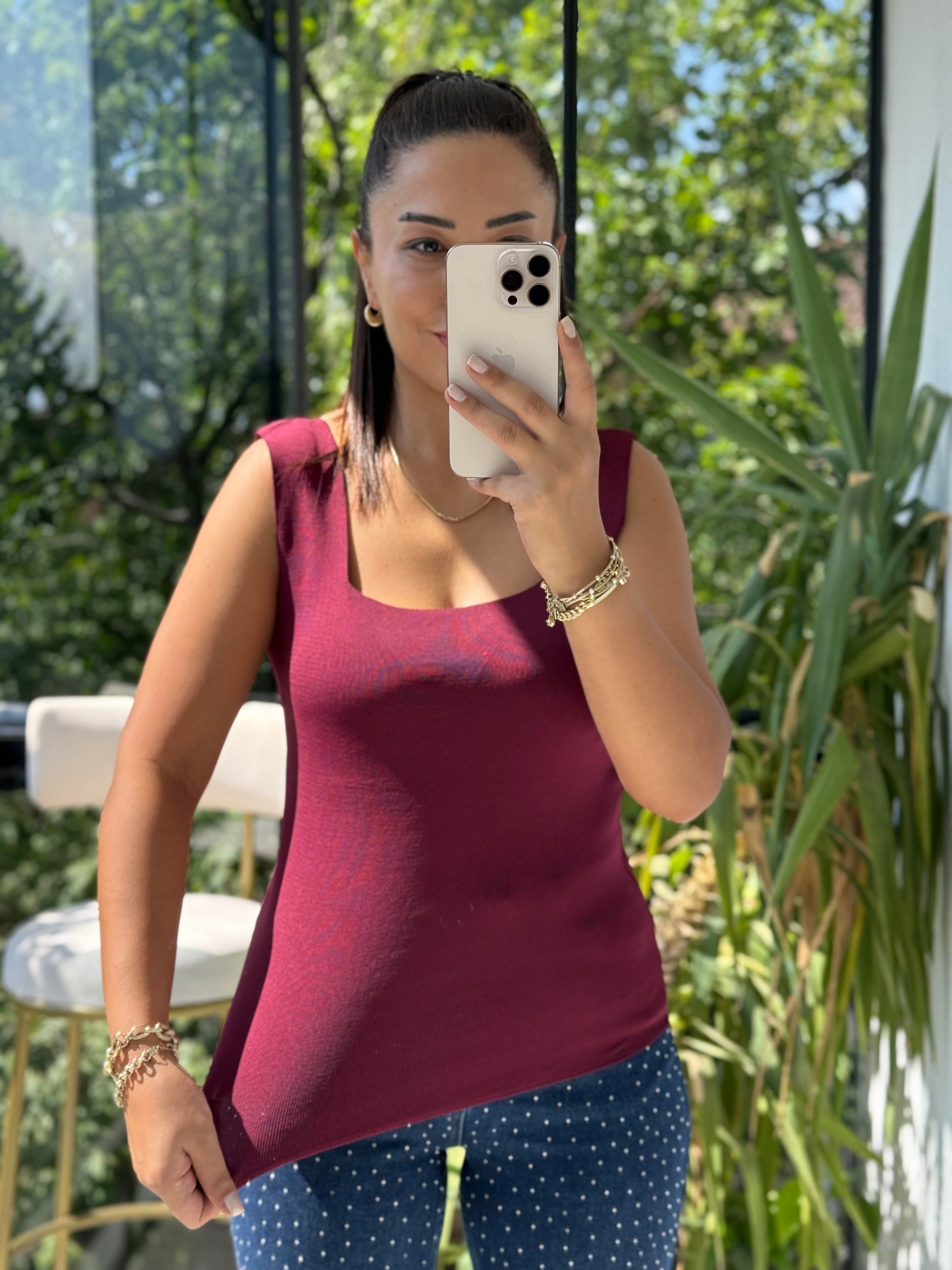 Kare Yaka Atlet Bordo