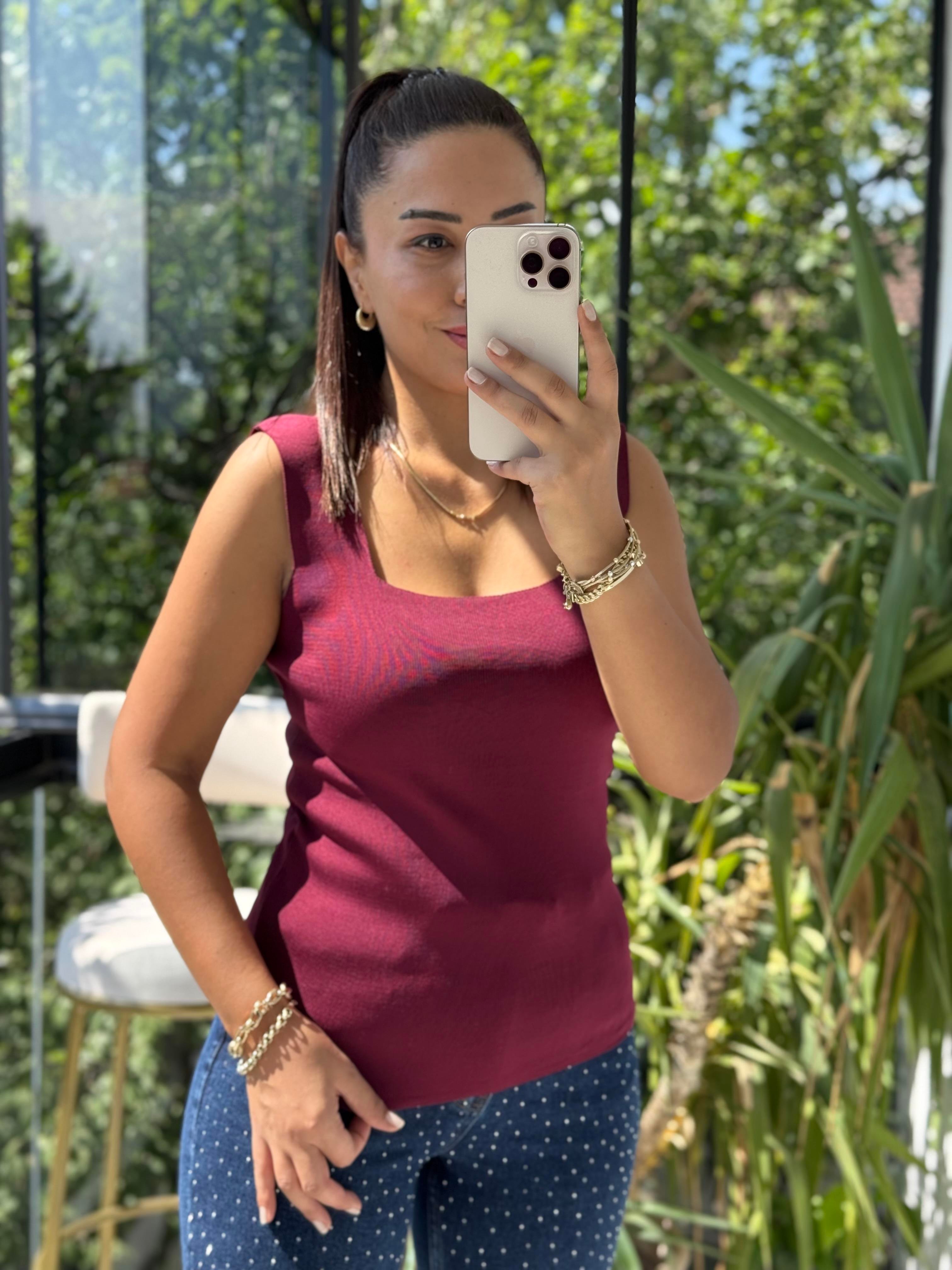 Kare Yaka Atlet Bordo