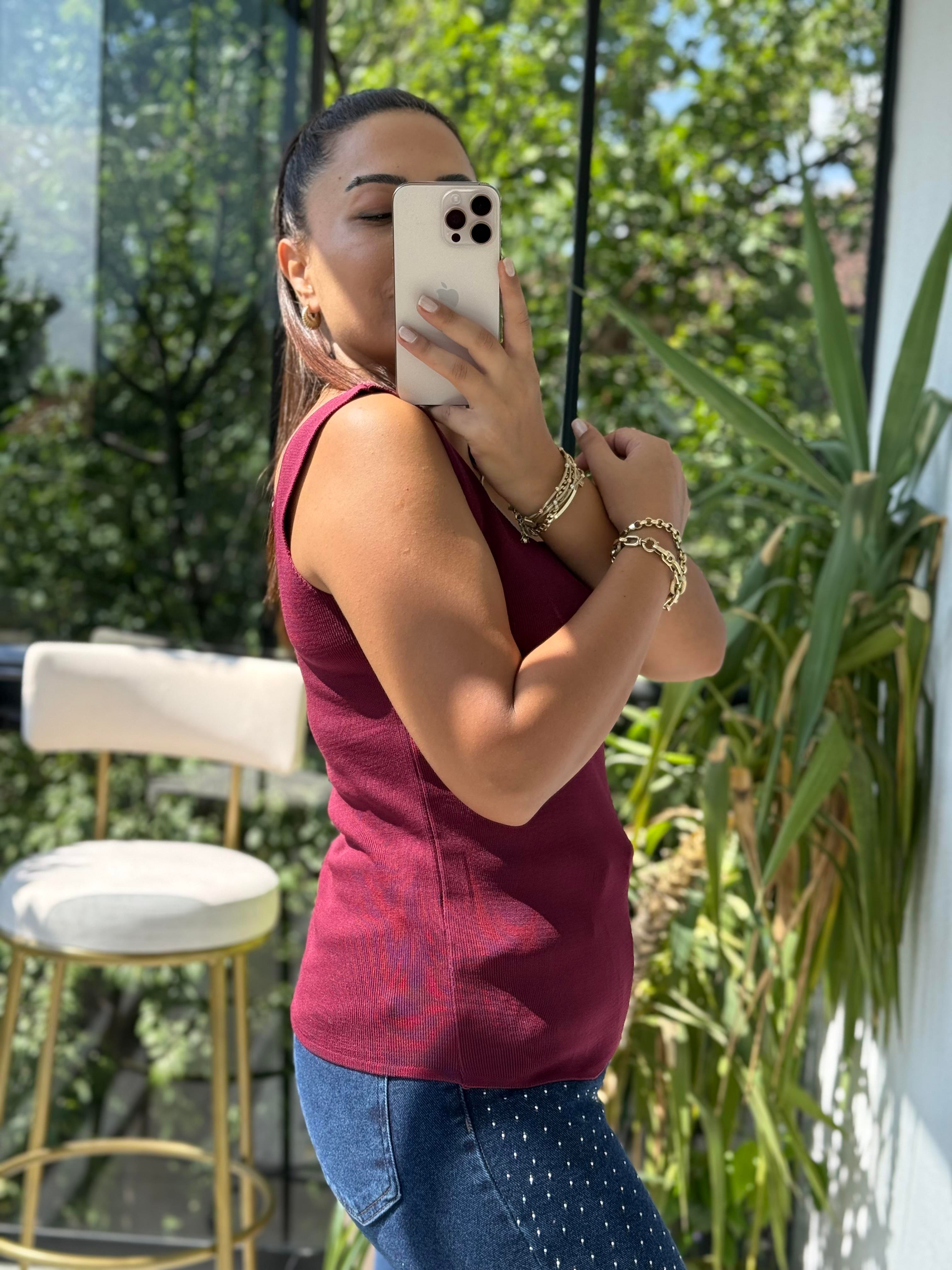 Kare Yaka Atlet Bordo