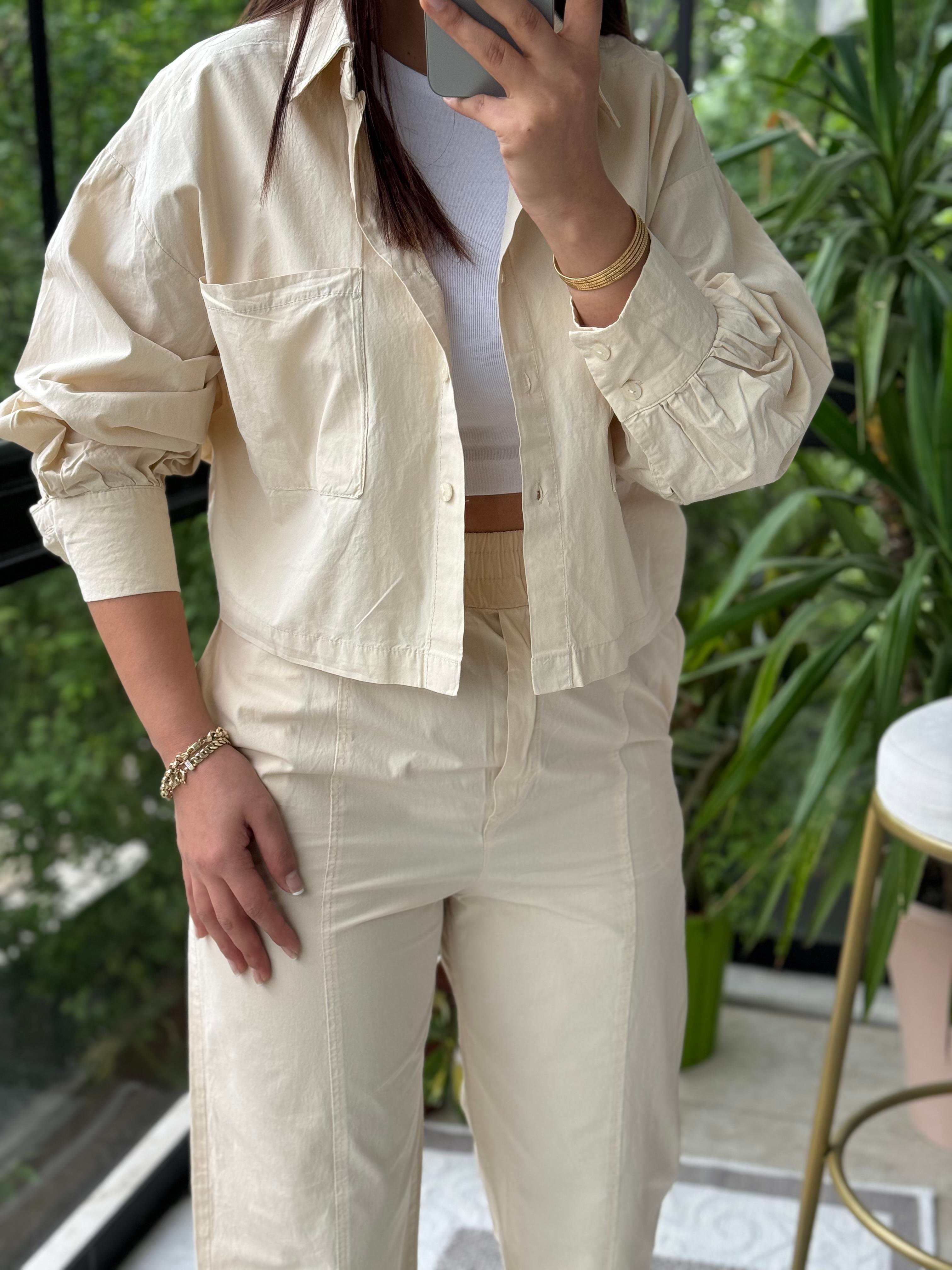 Kısa Gömlek Pantolon Takım Taş