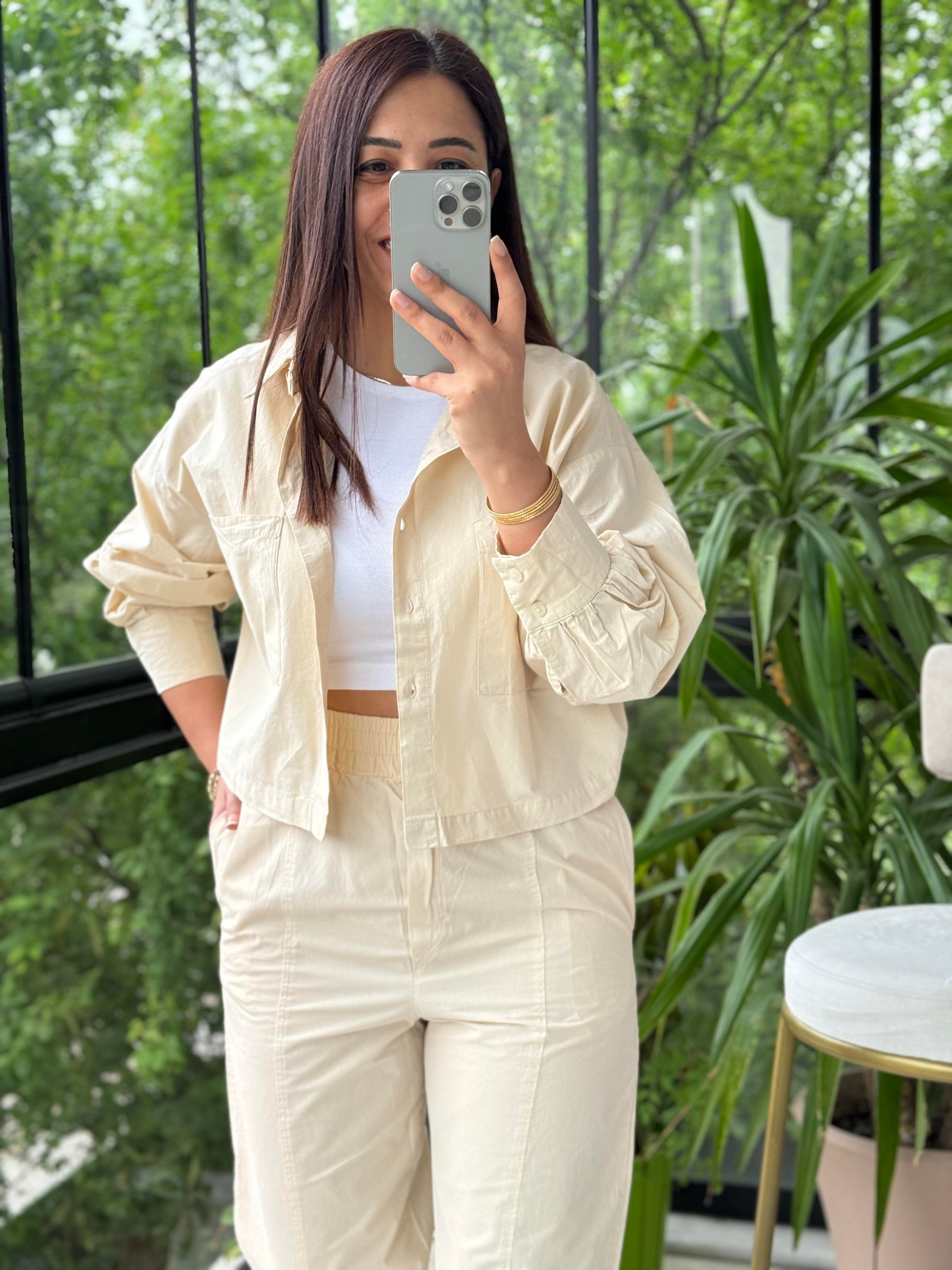 Kısa Gömlek Pantolon Takım Taş