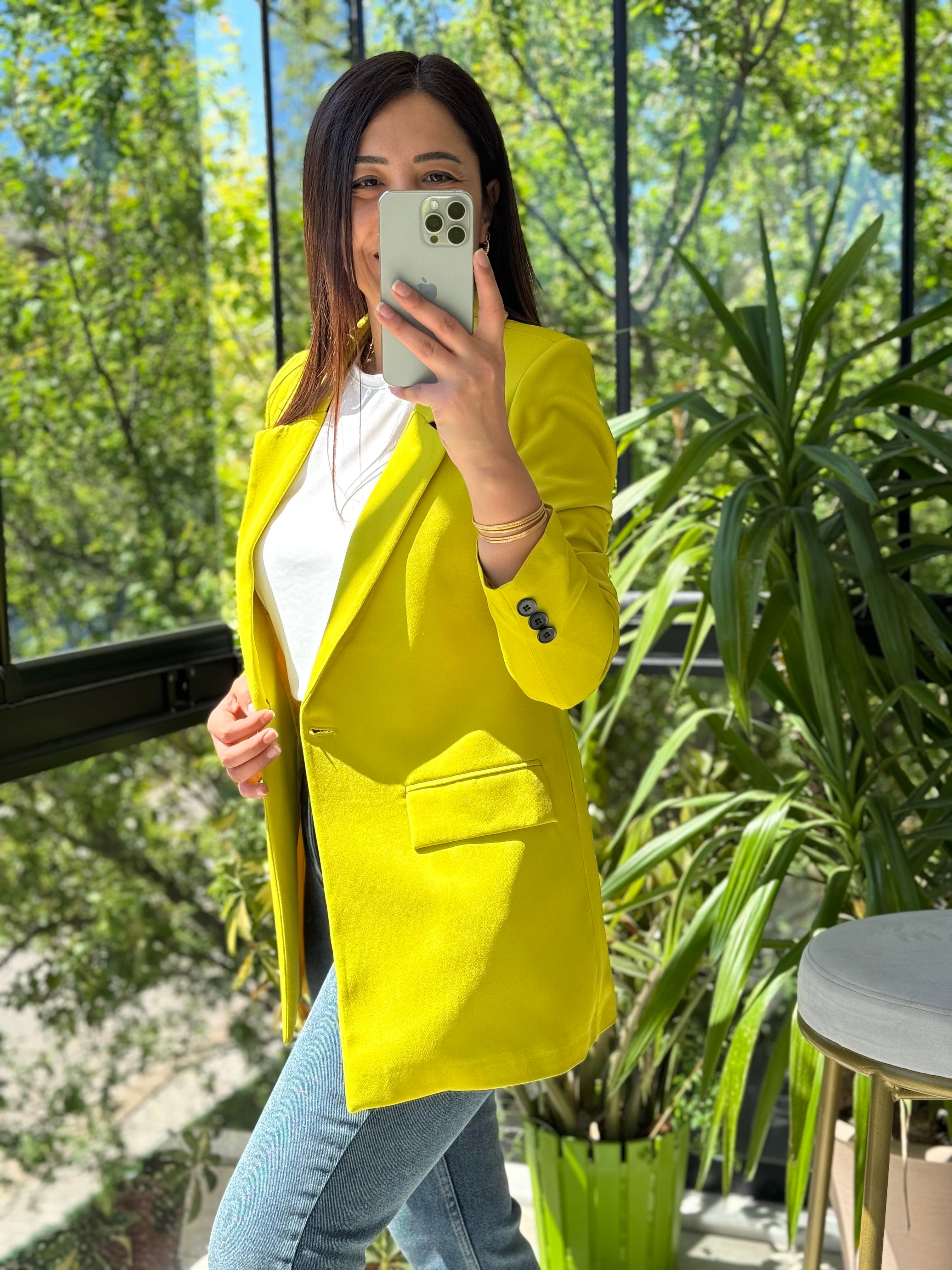 Kivi Tek Düğme Blazer Ceket