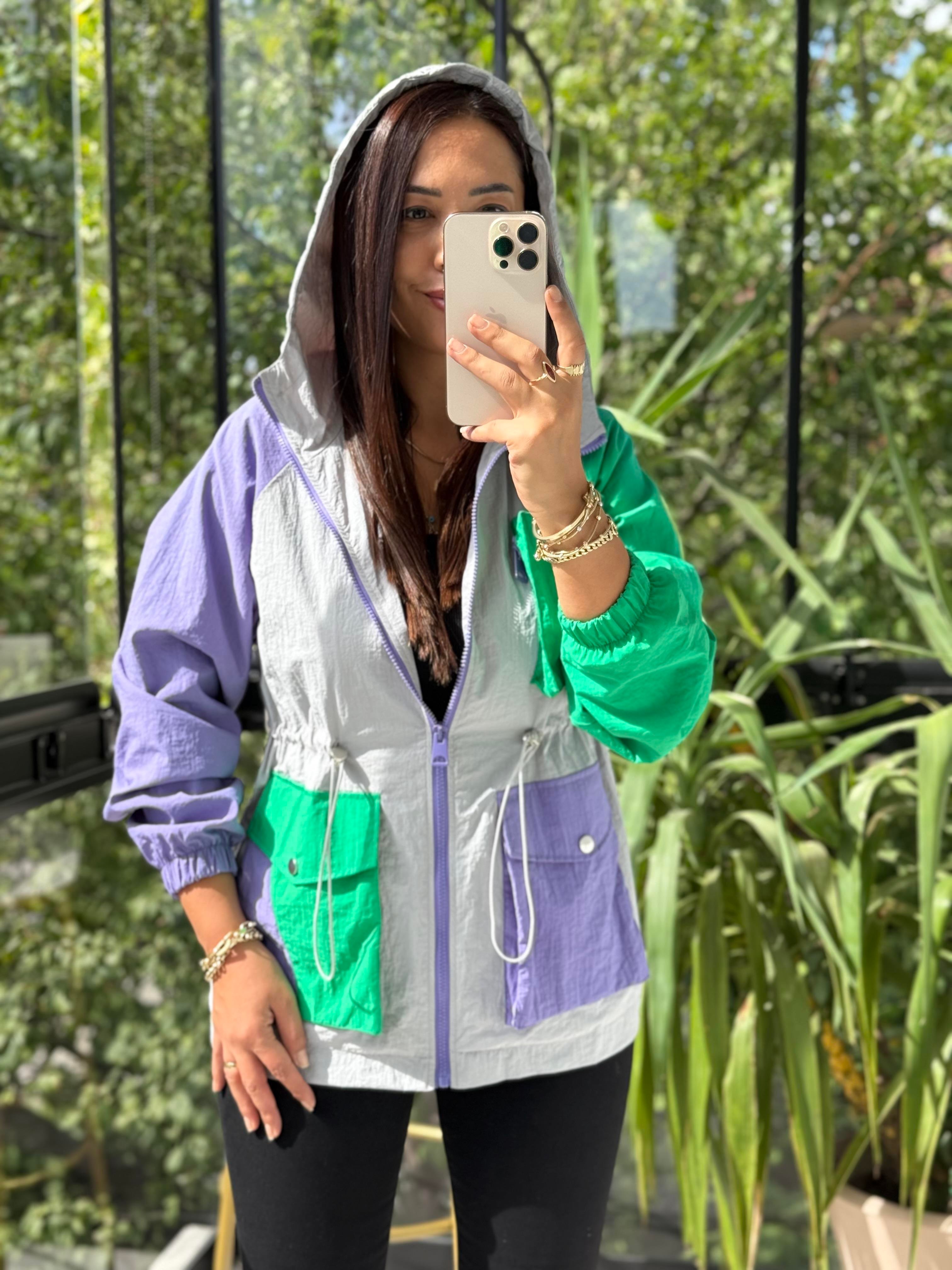 Krınkıl Yağmurluk Gri