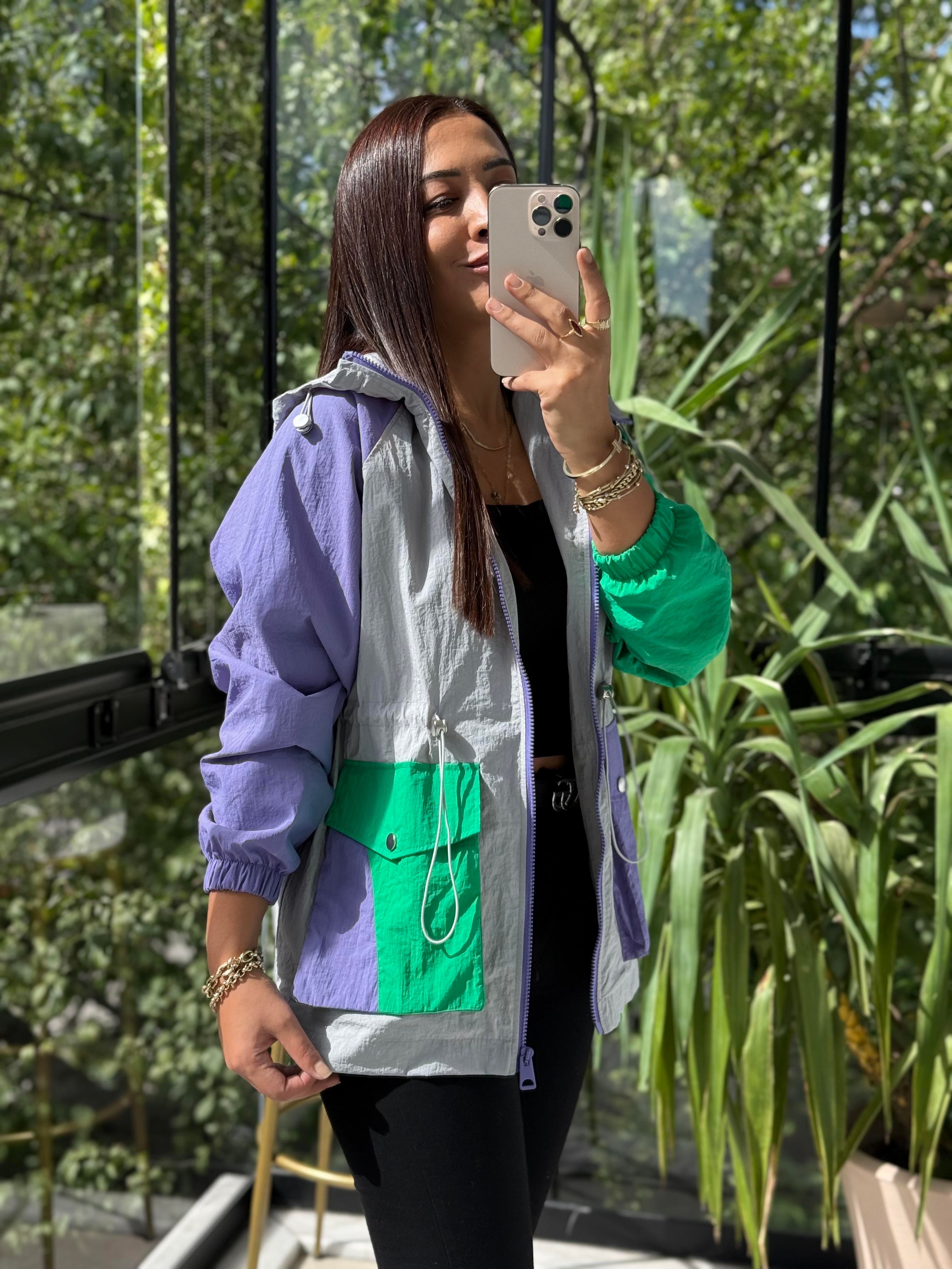 Krınkıl Yağmurluk Gri