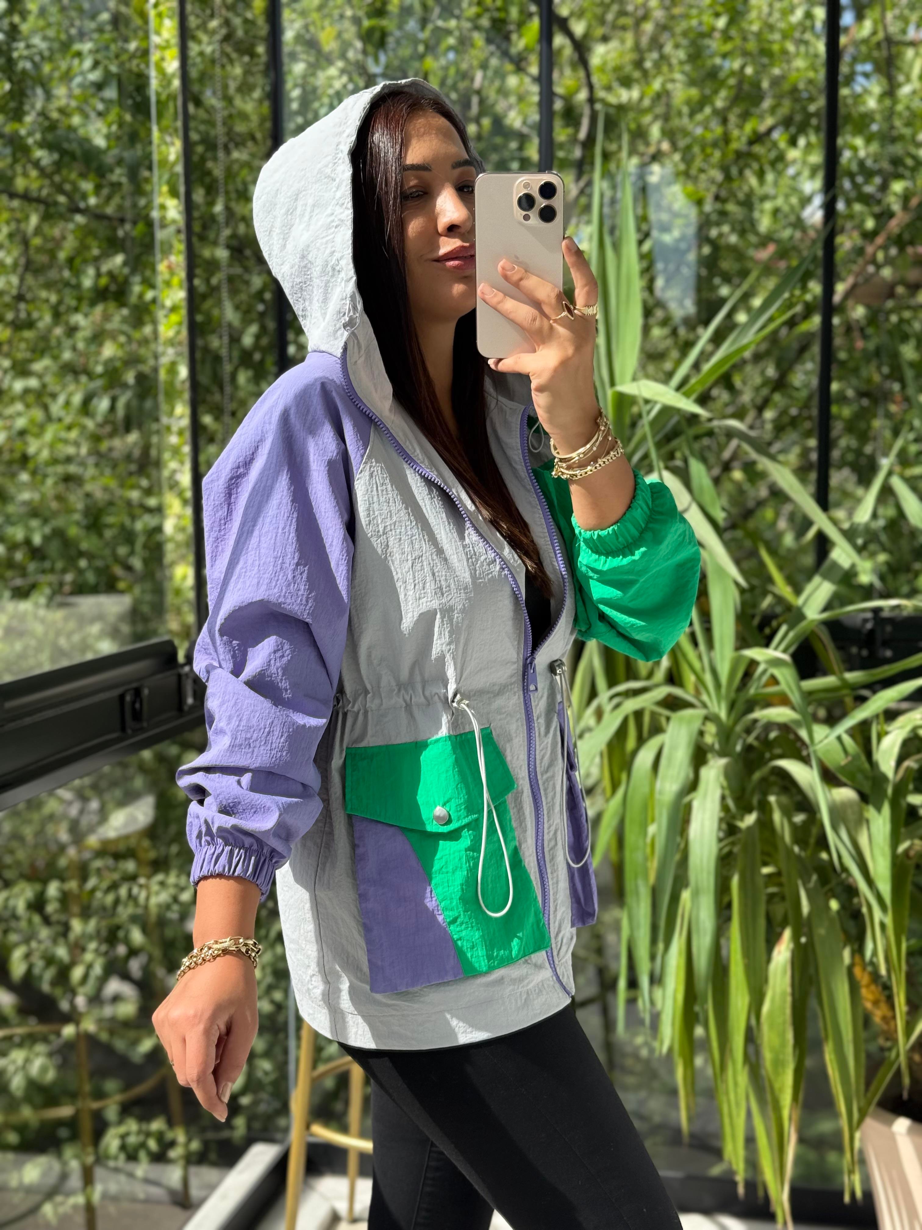 Krınkıl Yağmurluk Gri