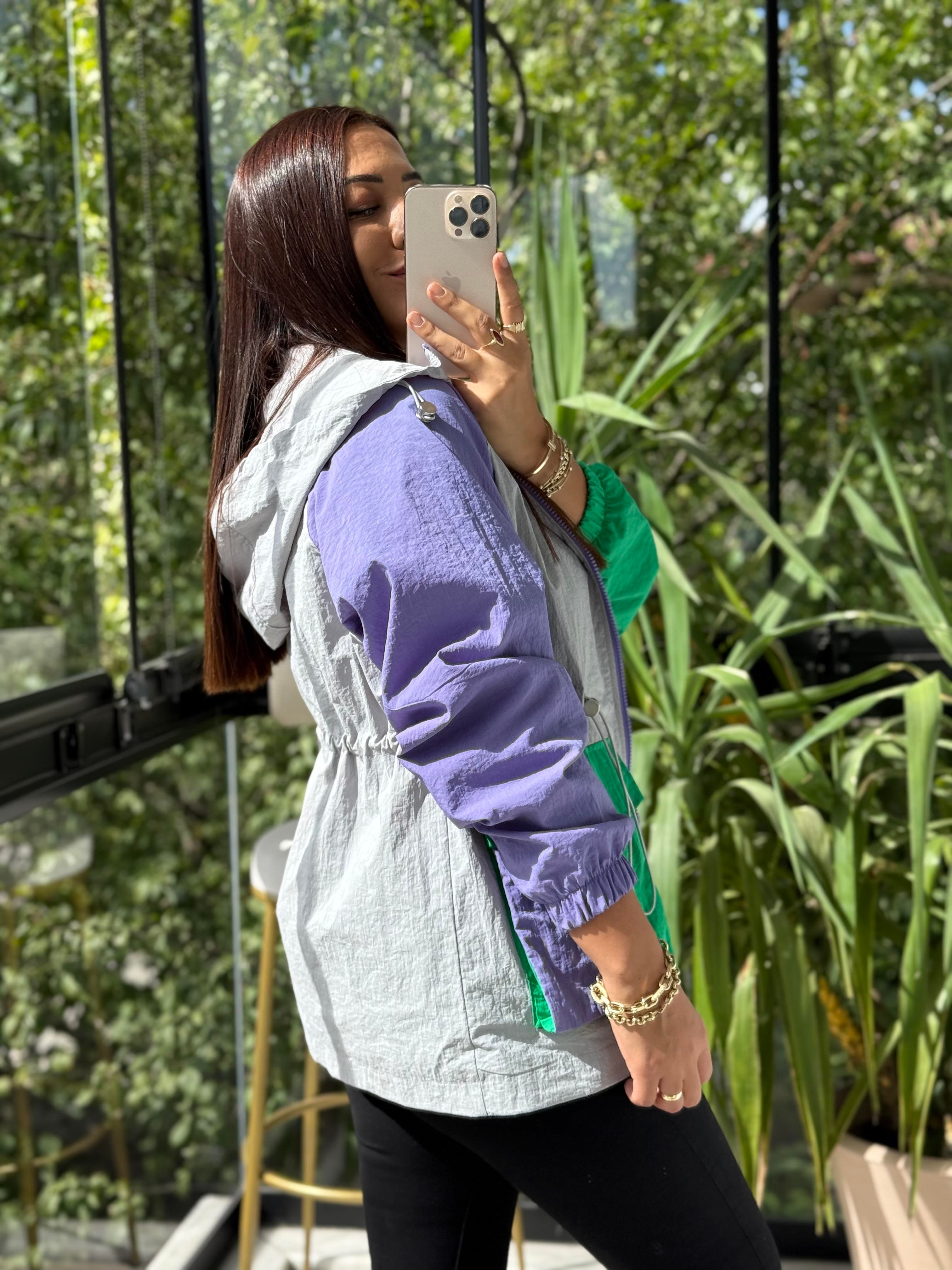 Krınkıl Yağmurluk Gri