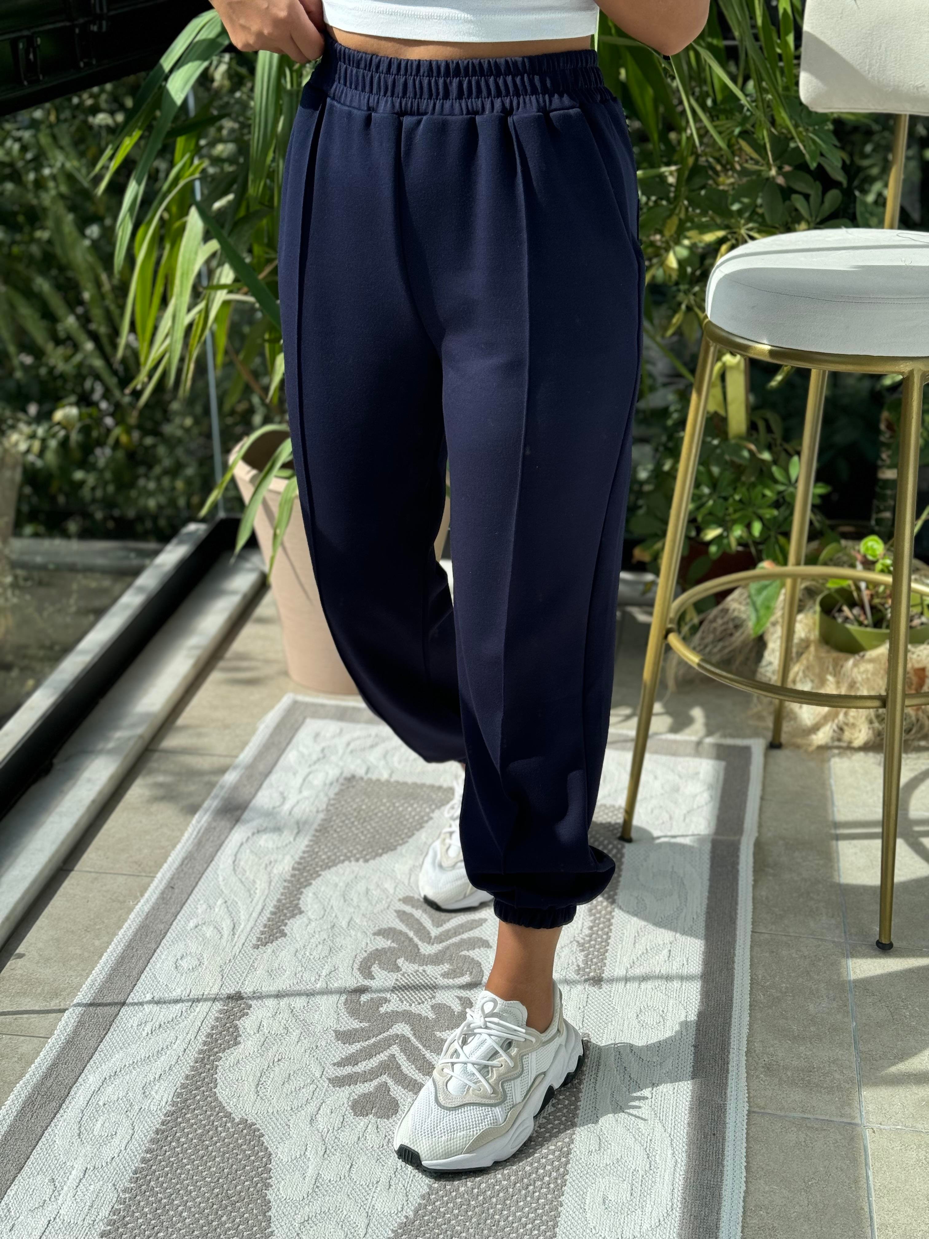 Önü Fitilli Eşofman Lacivert