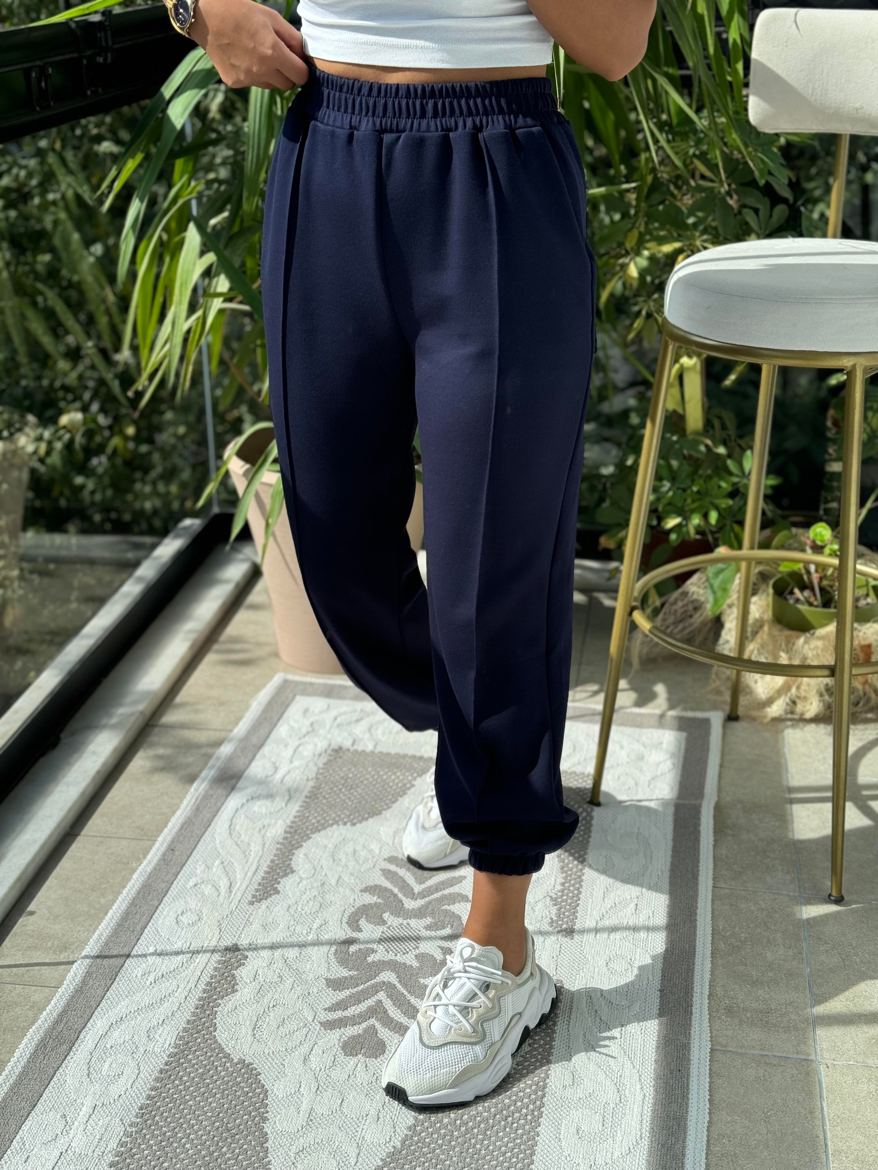 Önü Fitilli Eşofman Lacivert