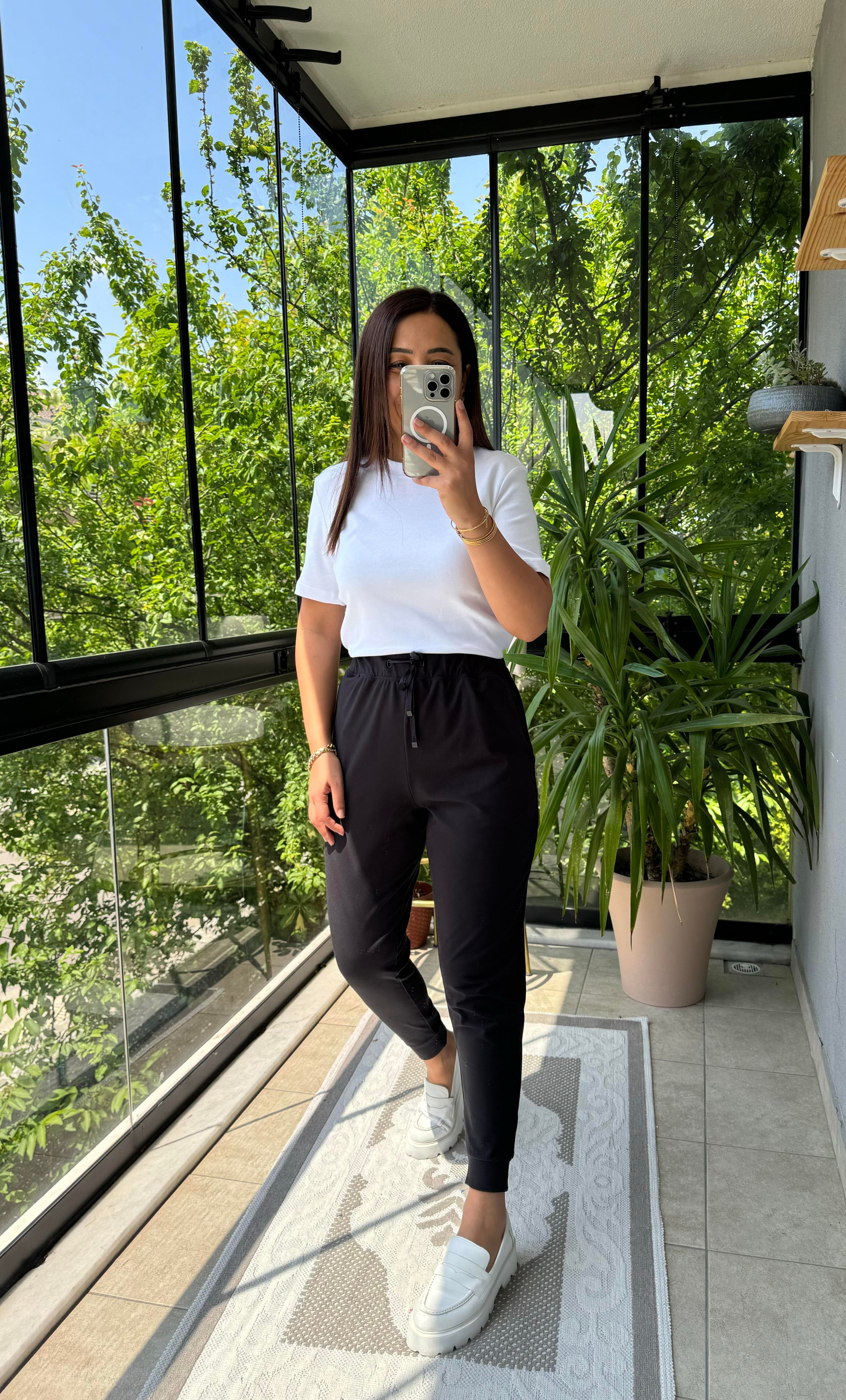 Oysho İpli Lüx Kalite Eşofman Siyah