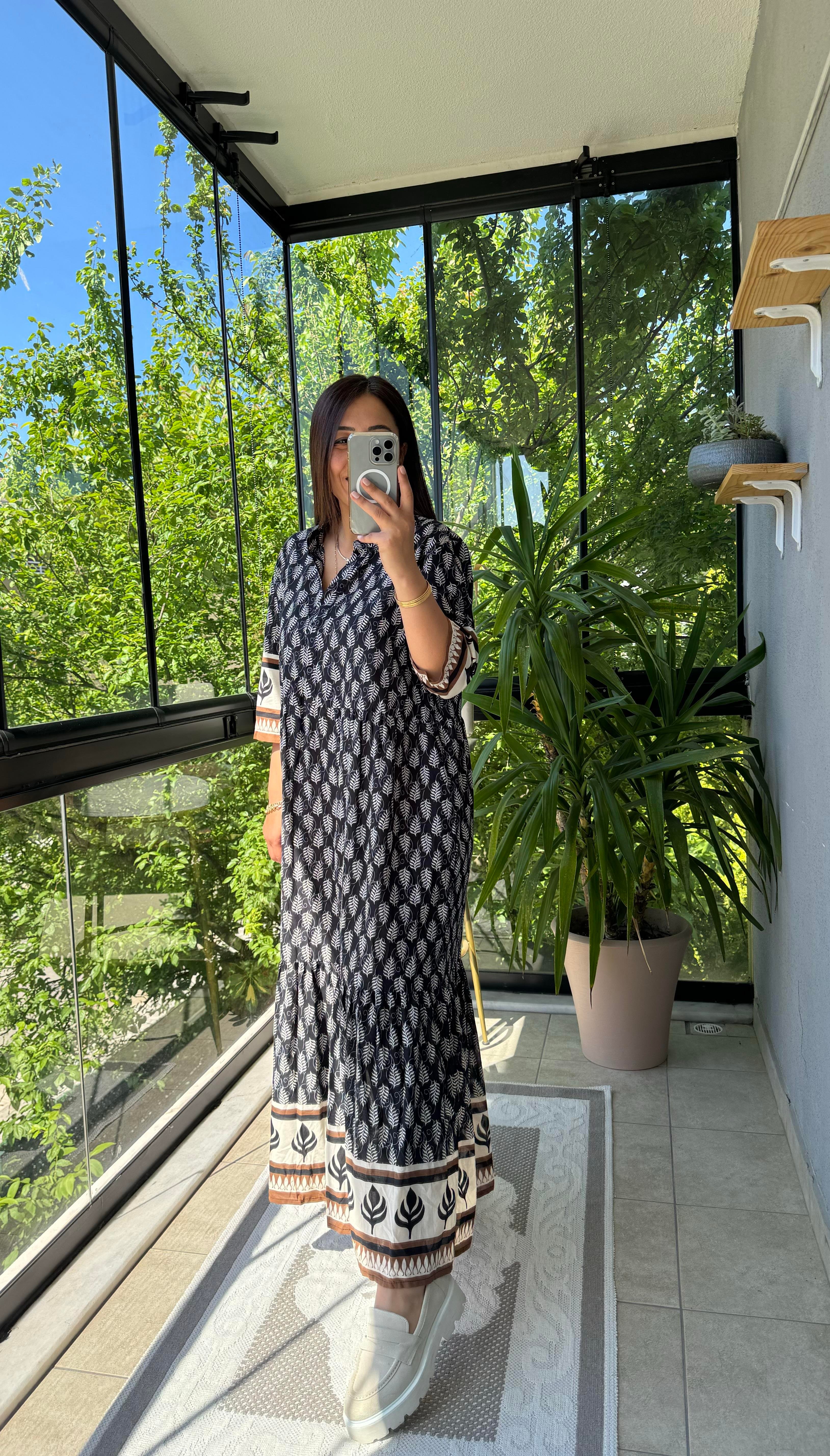 Pamuklu Elbise Siyah