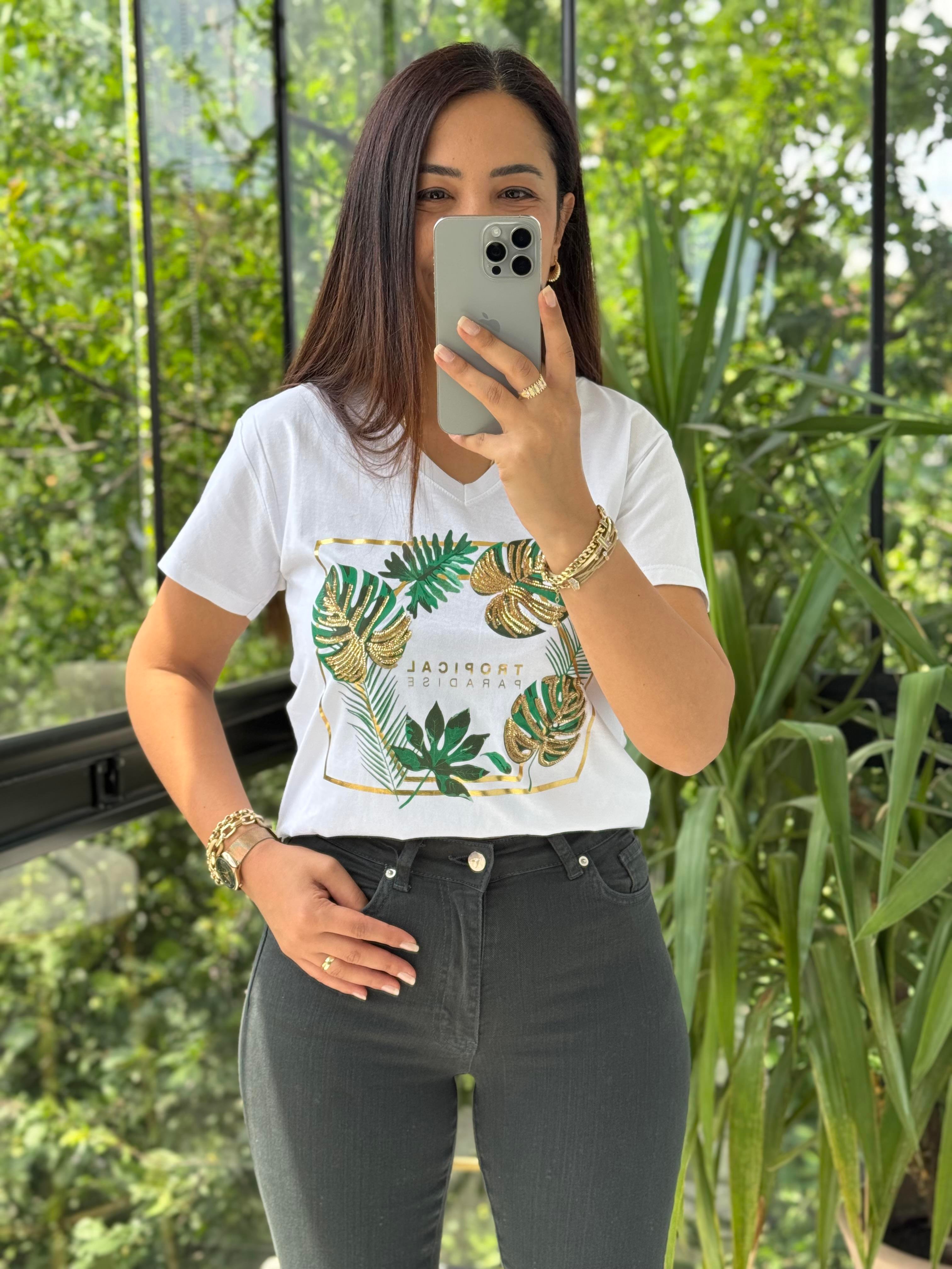 Pamuklu Tişört Tropical