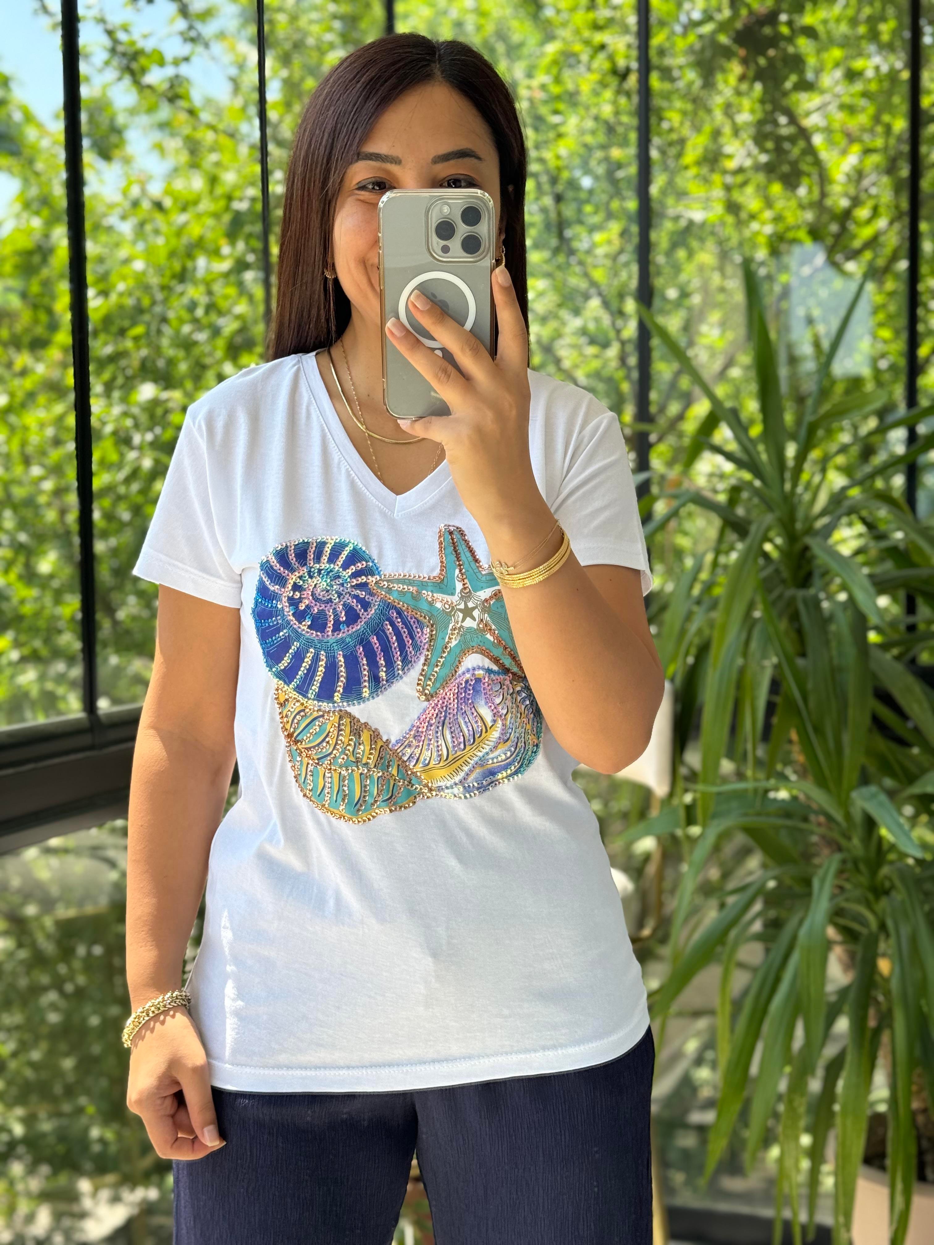 Pamuklu Tişört Yıldızlı