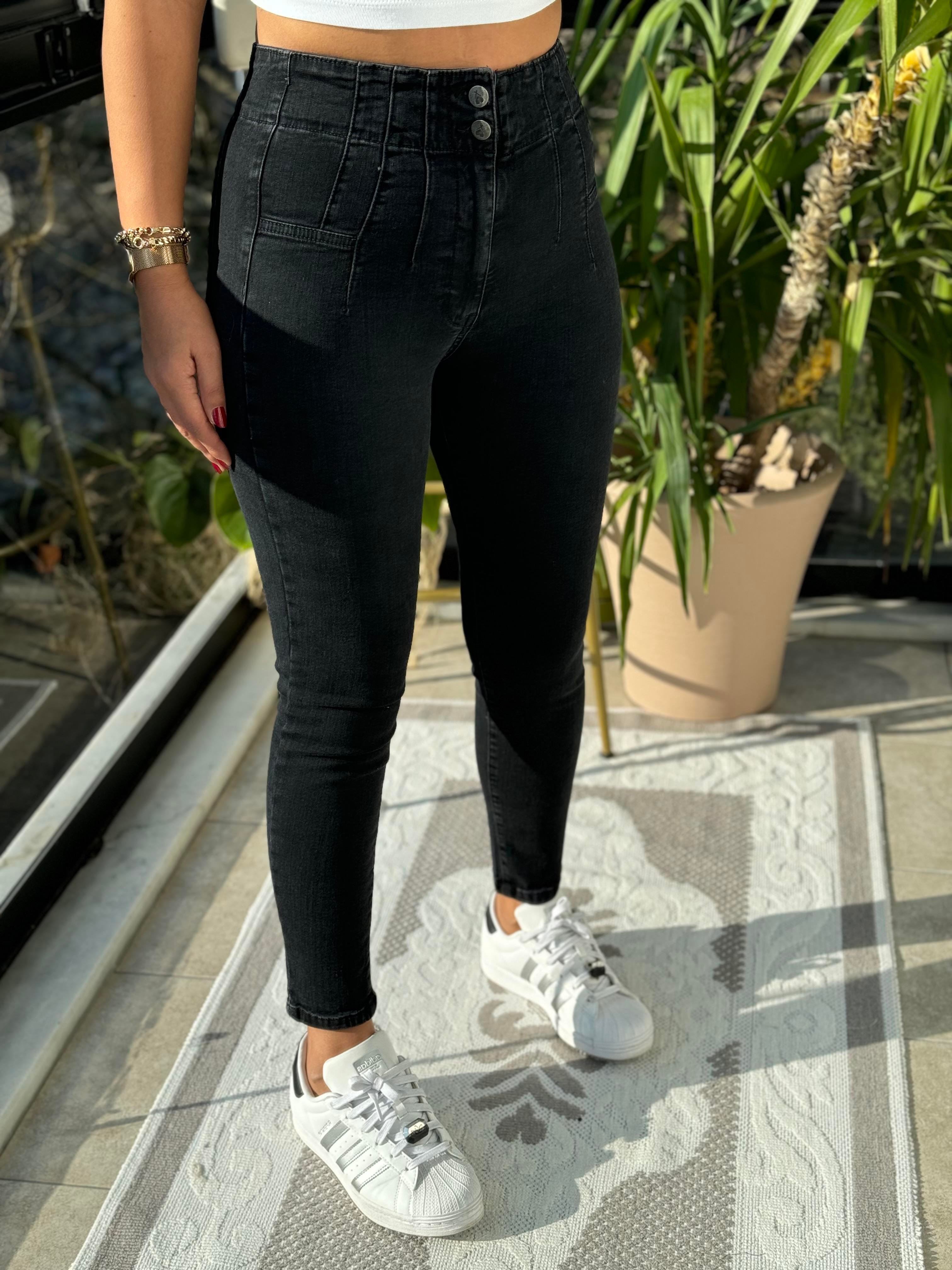 Pensli Skinny Kot Pantolon Antrasit