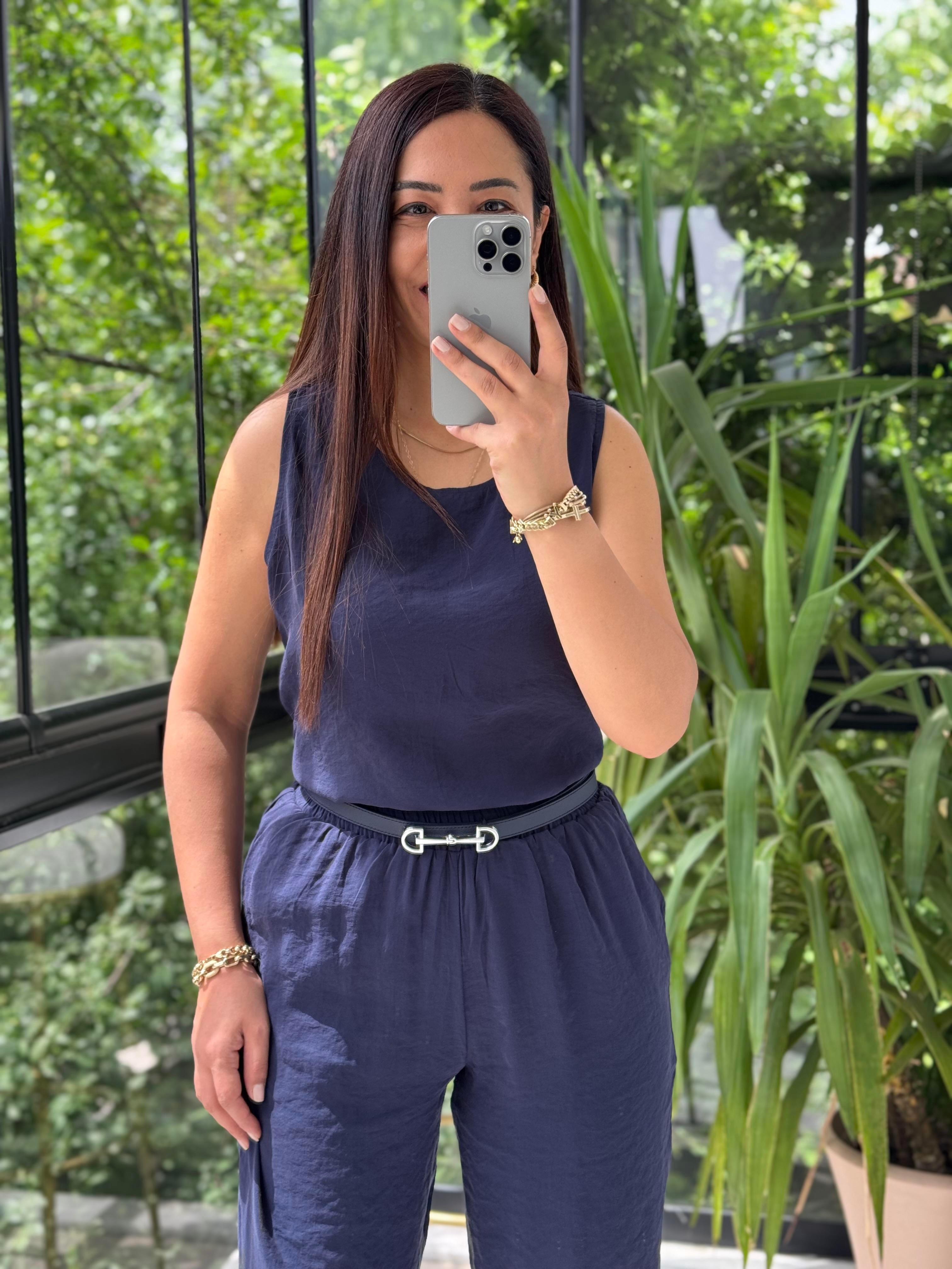 Sıfır Kol Tensel Takım Lacivert