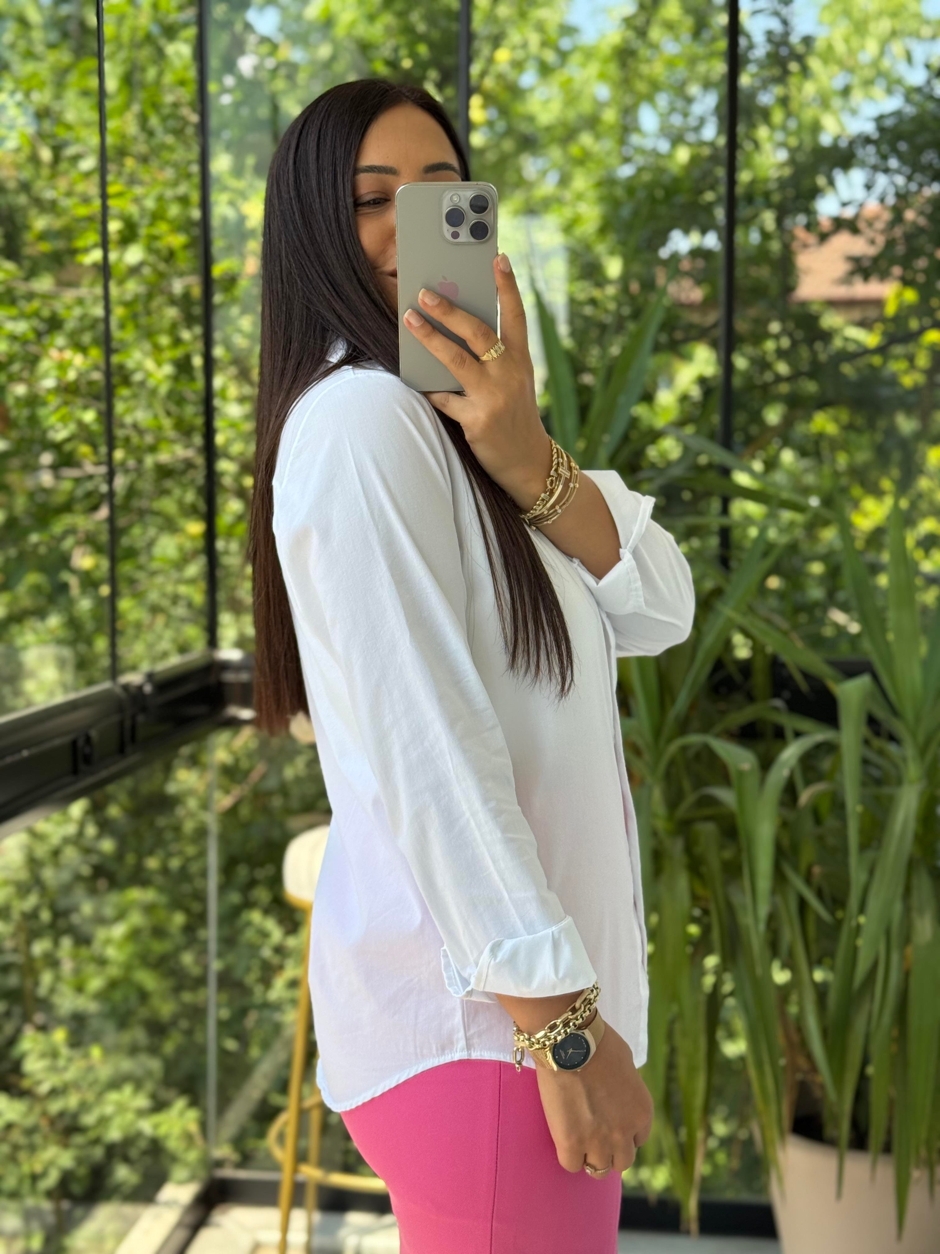 Slimfit Gömlek Beyaz