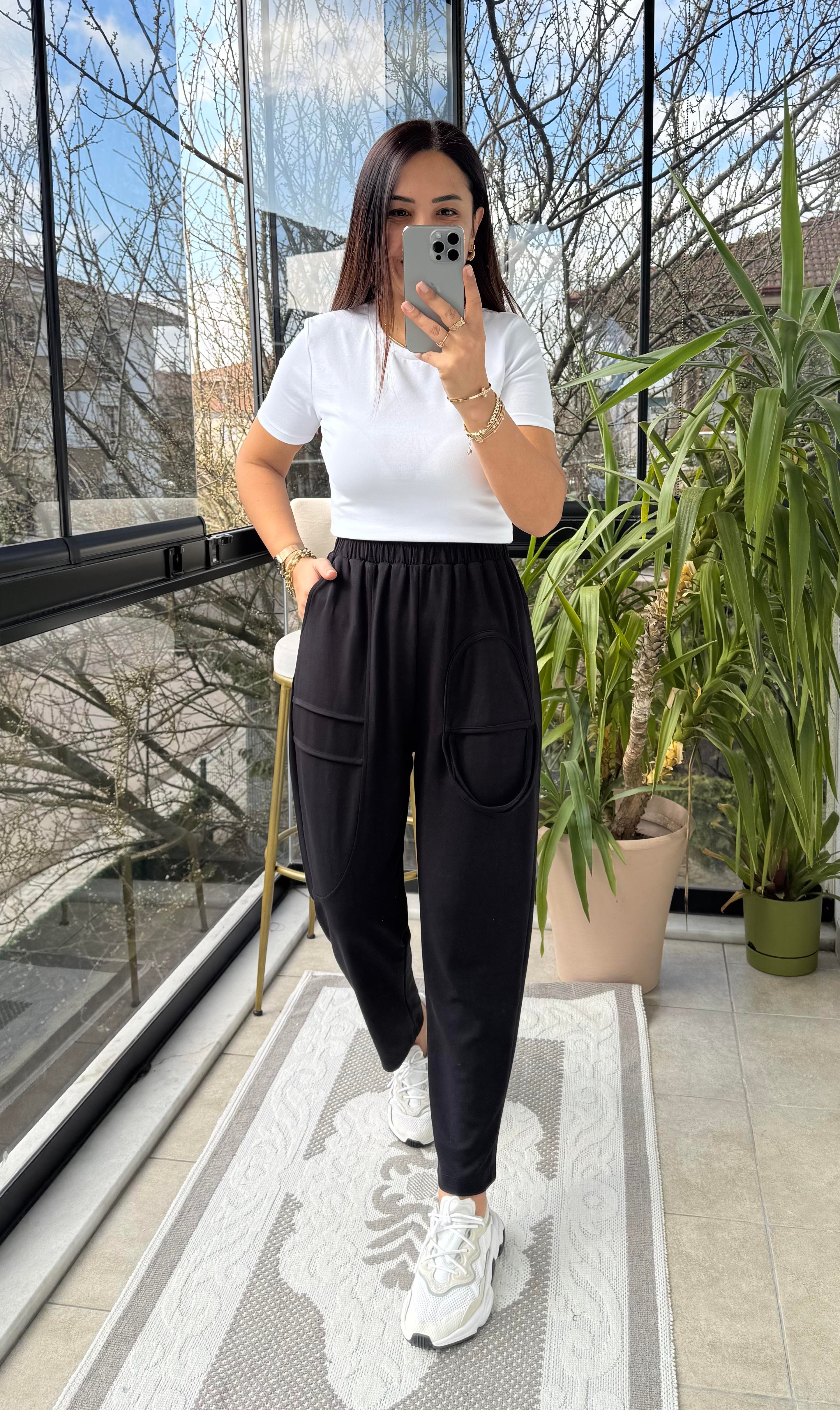 Tasarım Eşofman Siyah