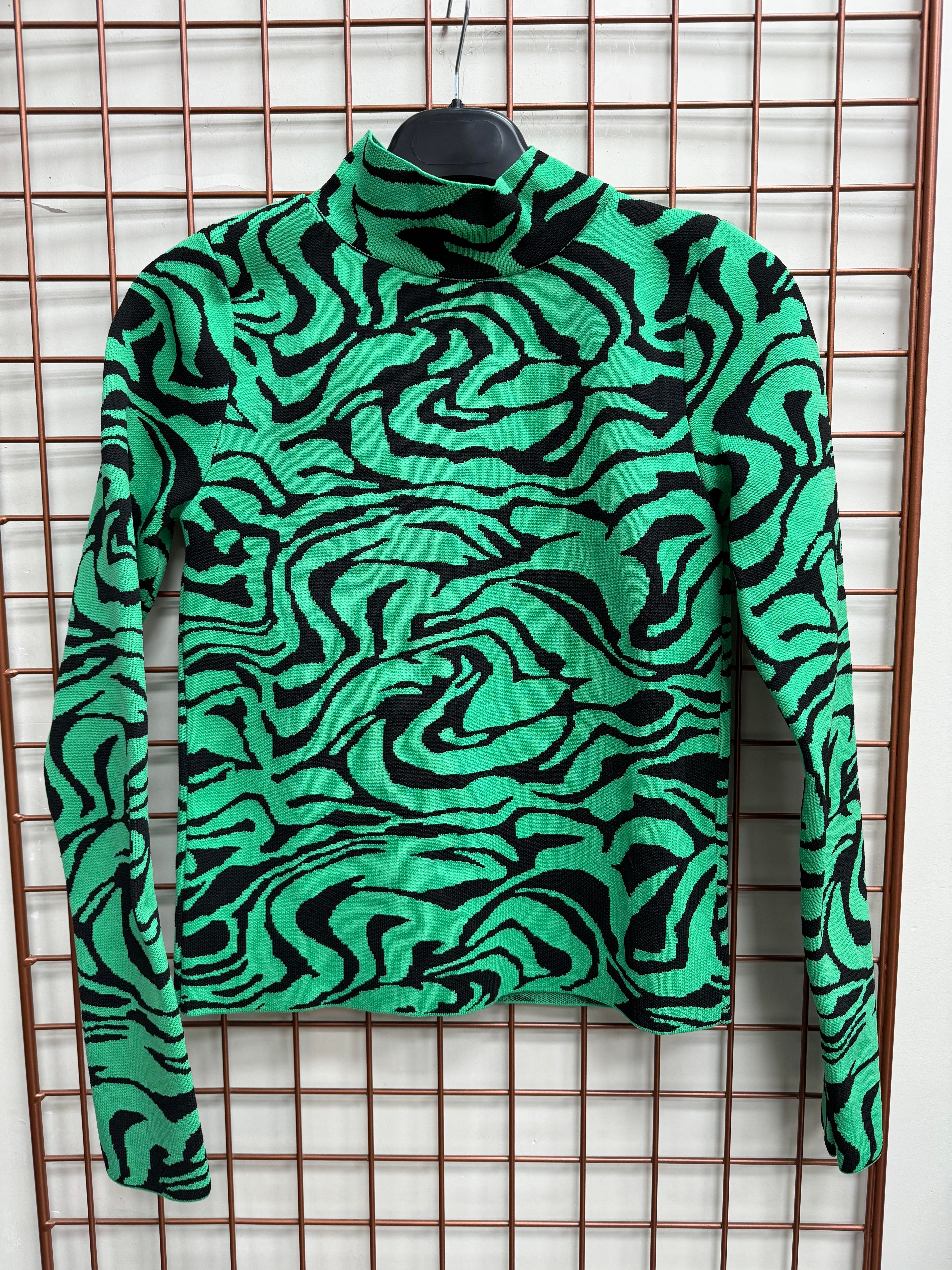 Yarım Balıkçı Triko Yeşil