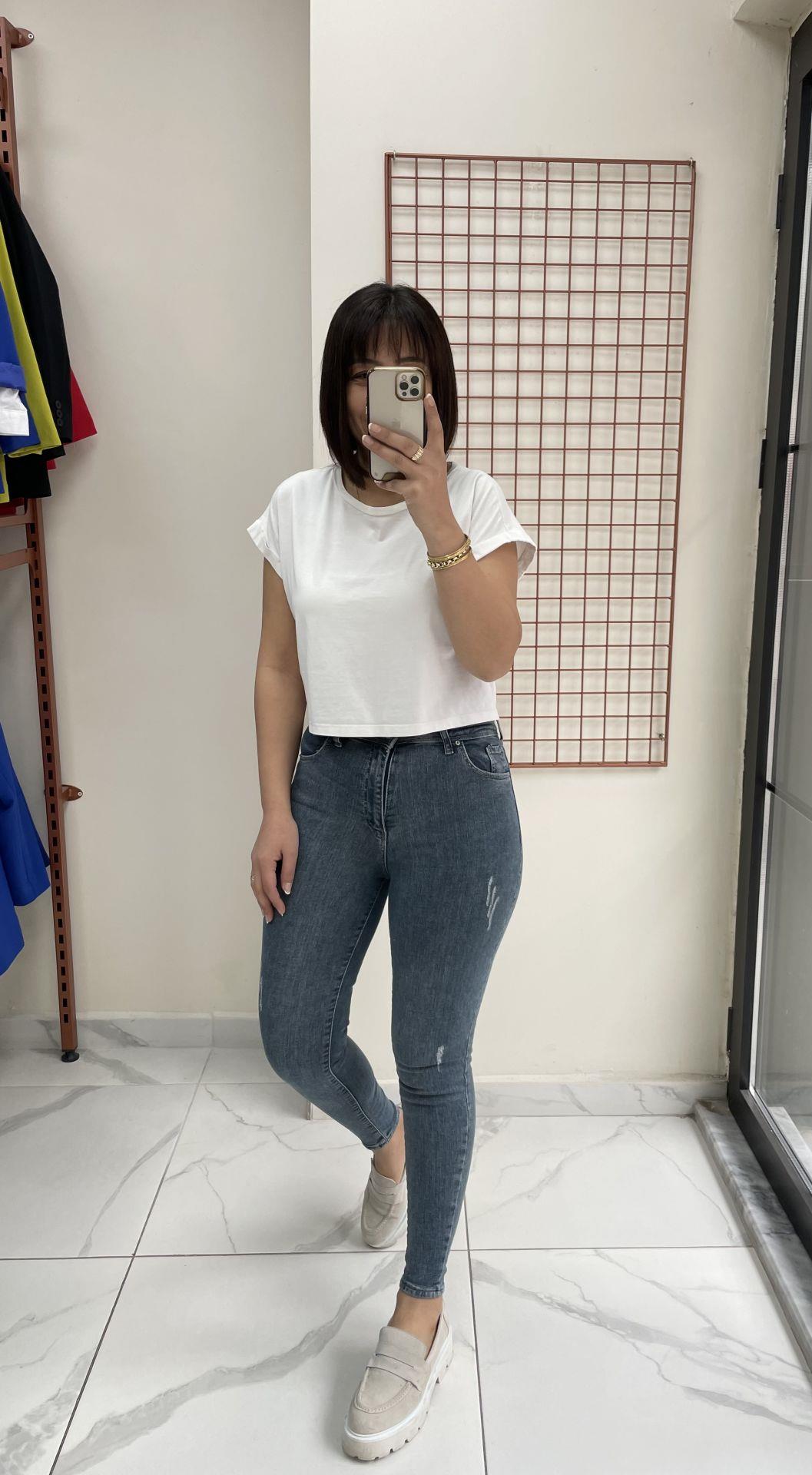 Yıkamalı ve Tırnaklı Skinny Jean