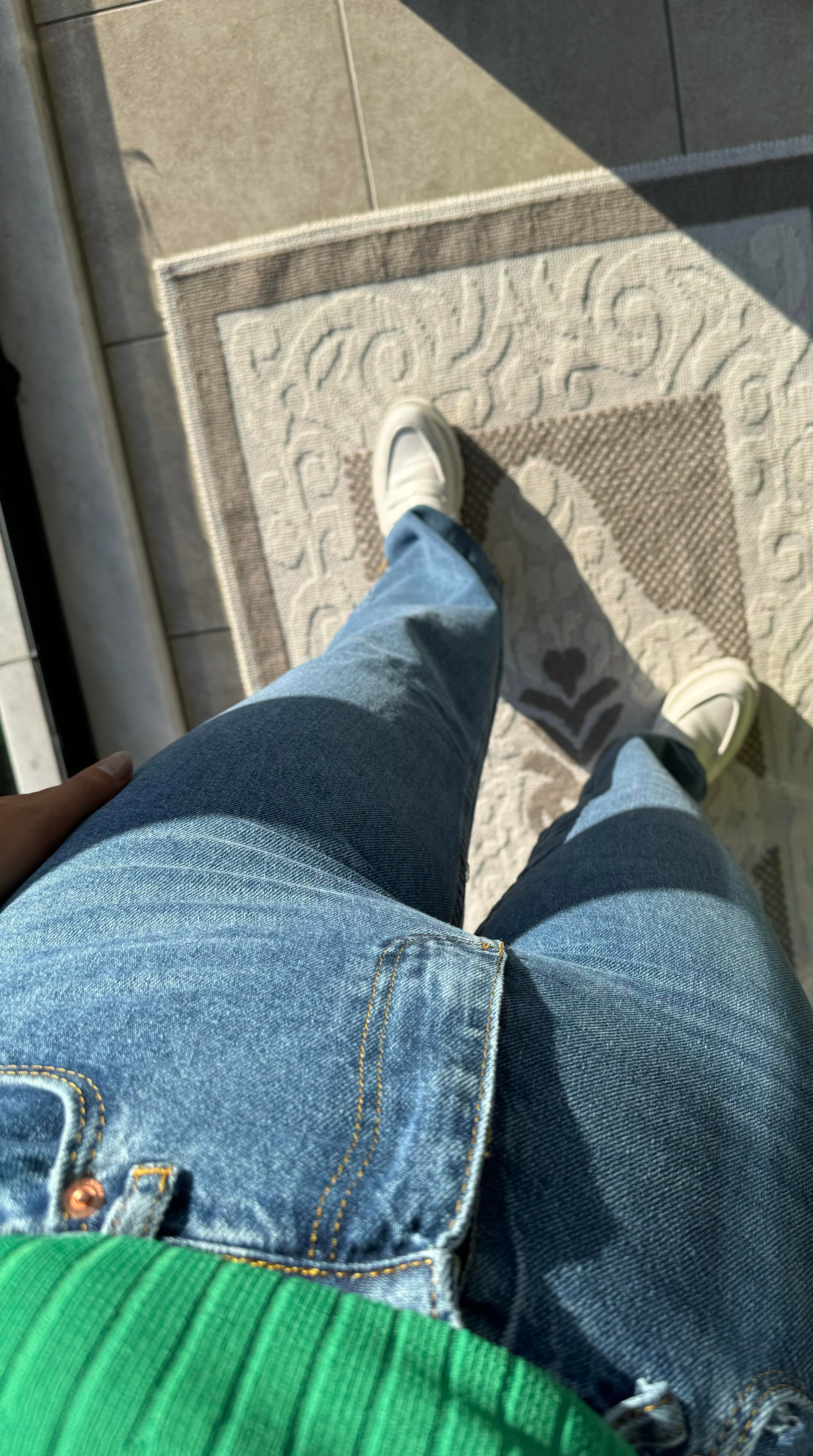 Zra Kesik Paça Jean Mavi