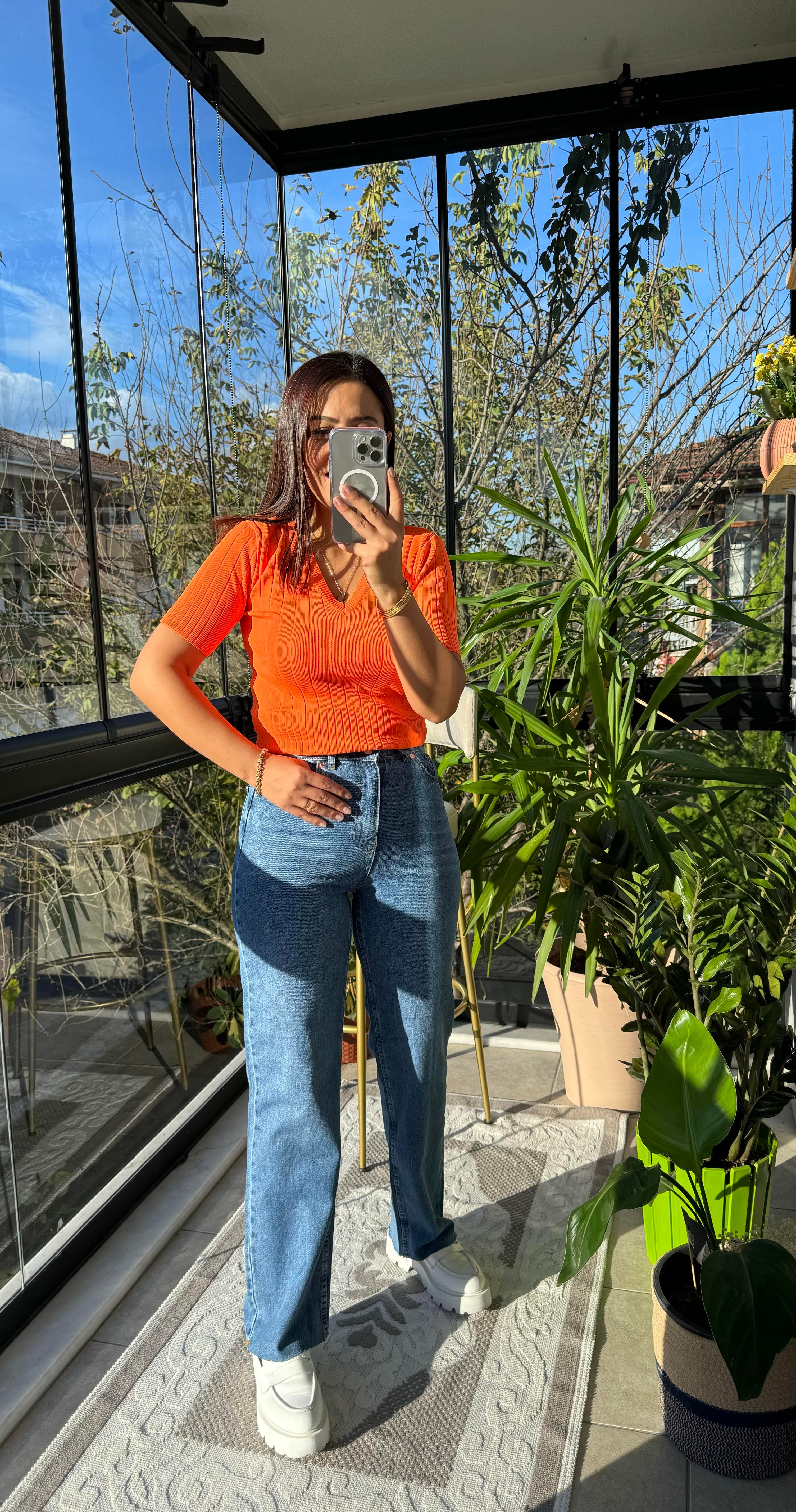 Zra Kesik Paça Jean Mavi