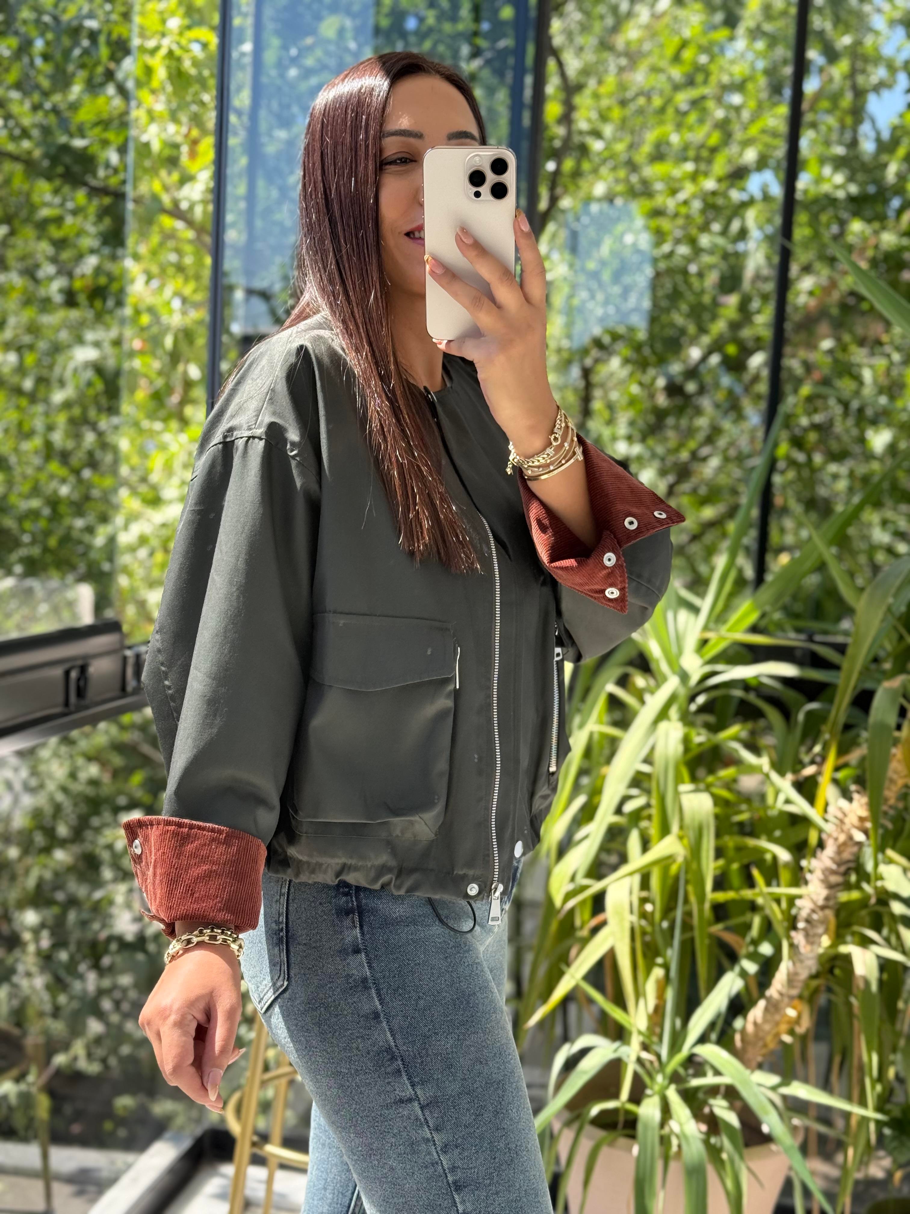 Zra Kol Uçları Detaylı Trenç Ceket