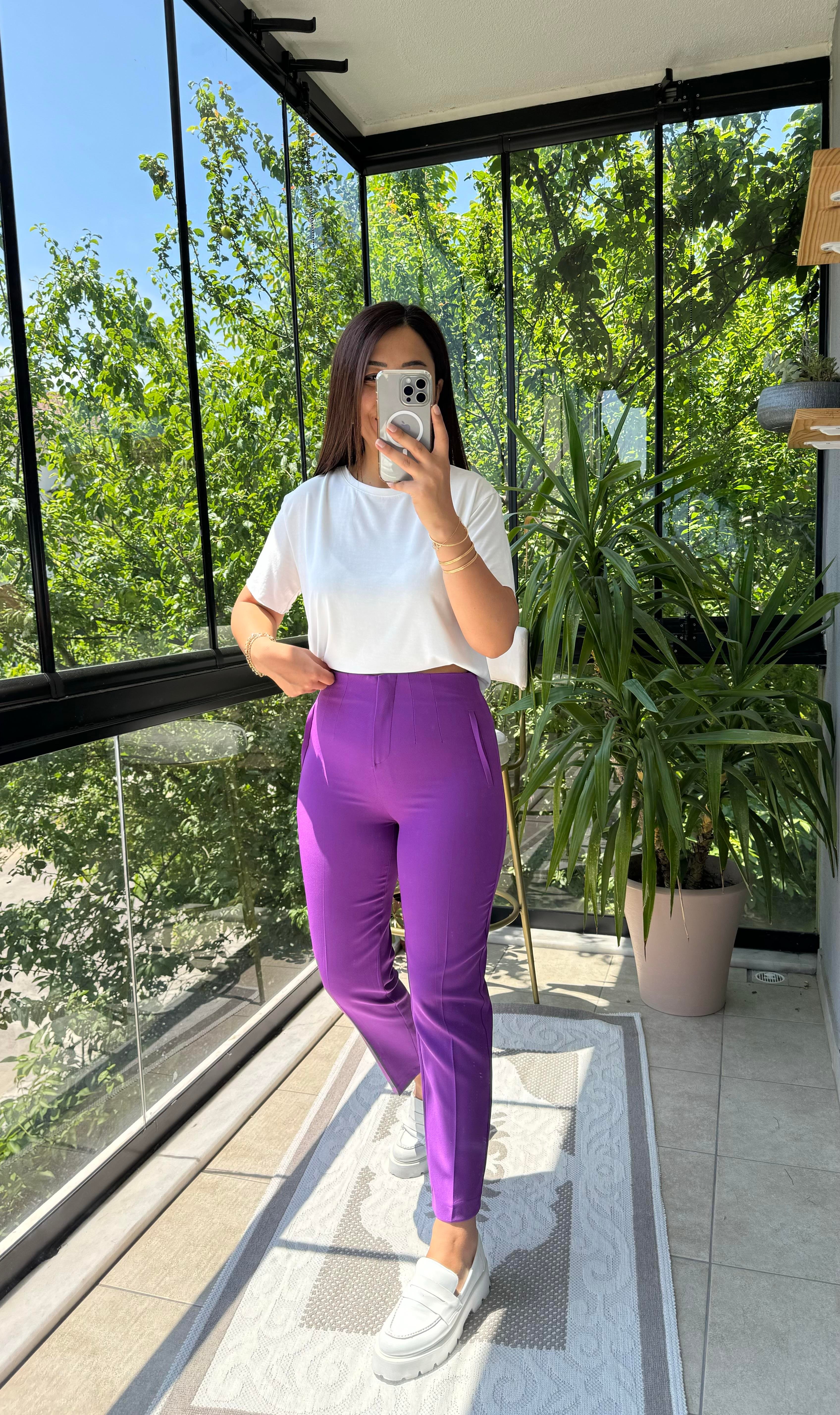 Zra Model Pantolon Mor