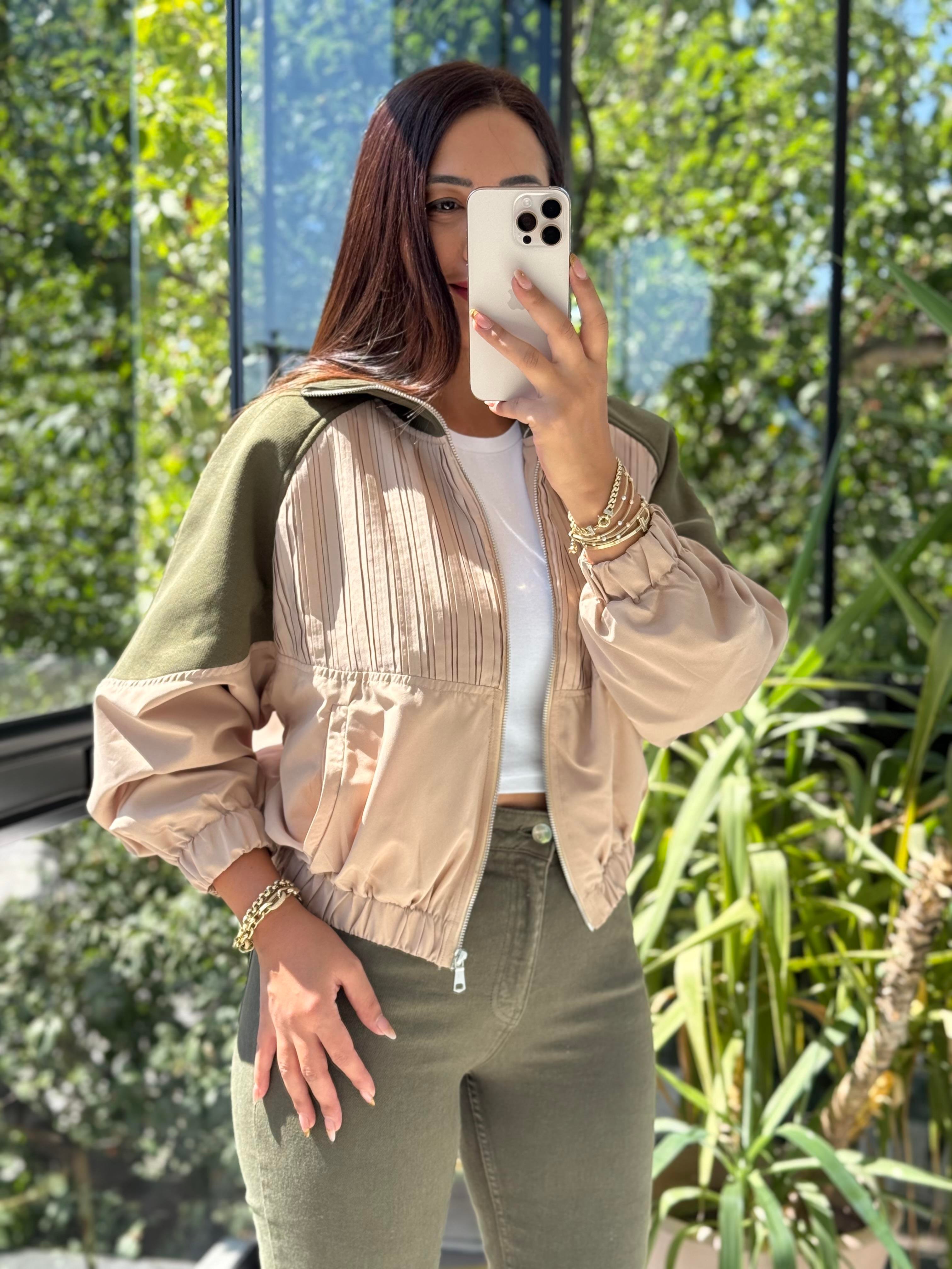 Zra Tasarım Bomber Ceket Bej