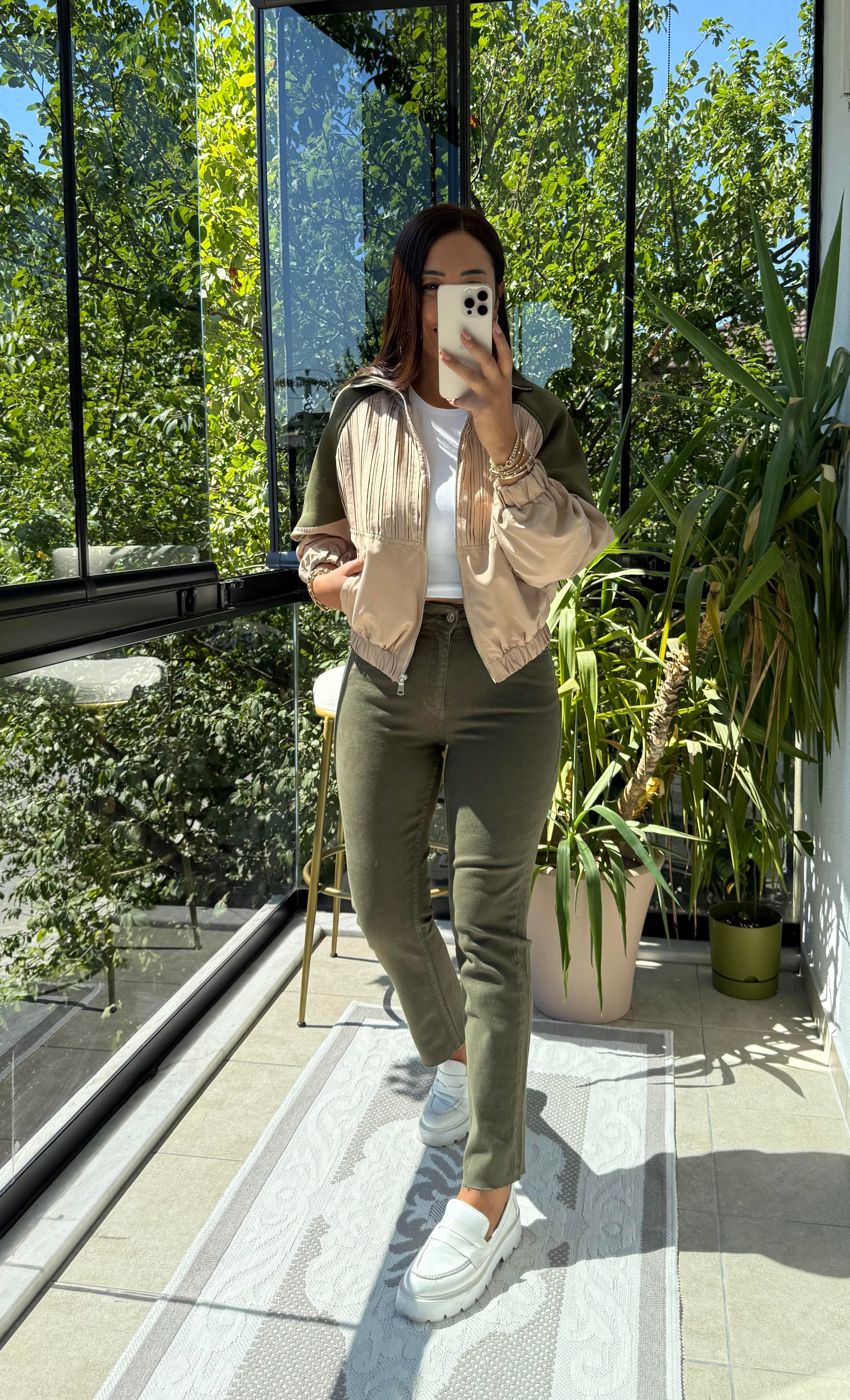 Zra Tasarım Bomber Ceket Bej