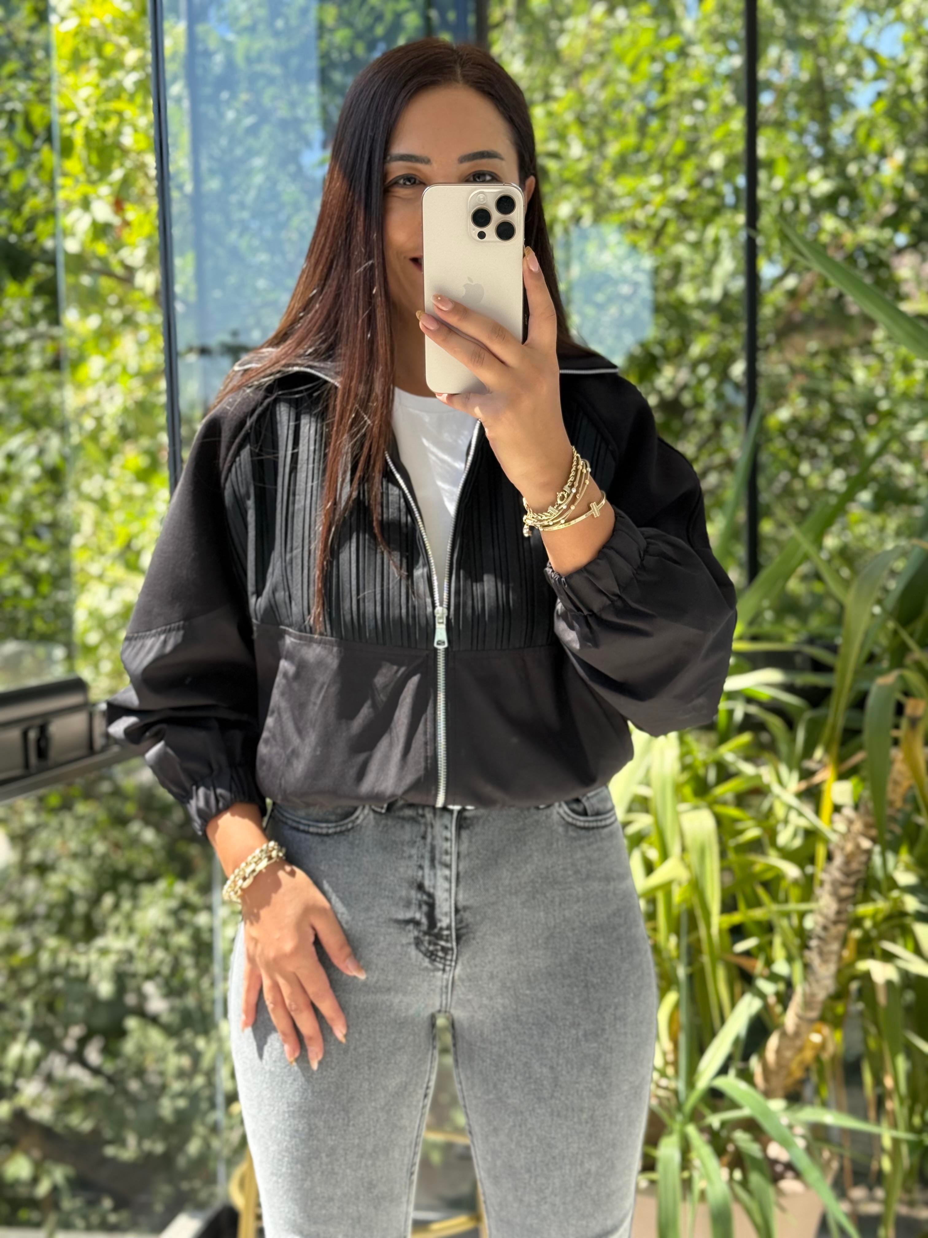 Zra Tasarım Bomber Ceket Siyah