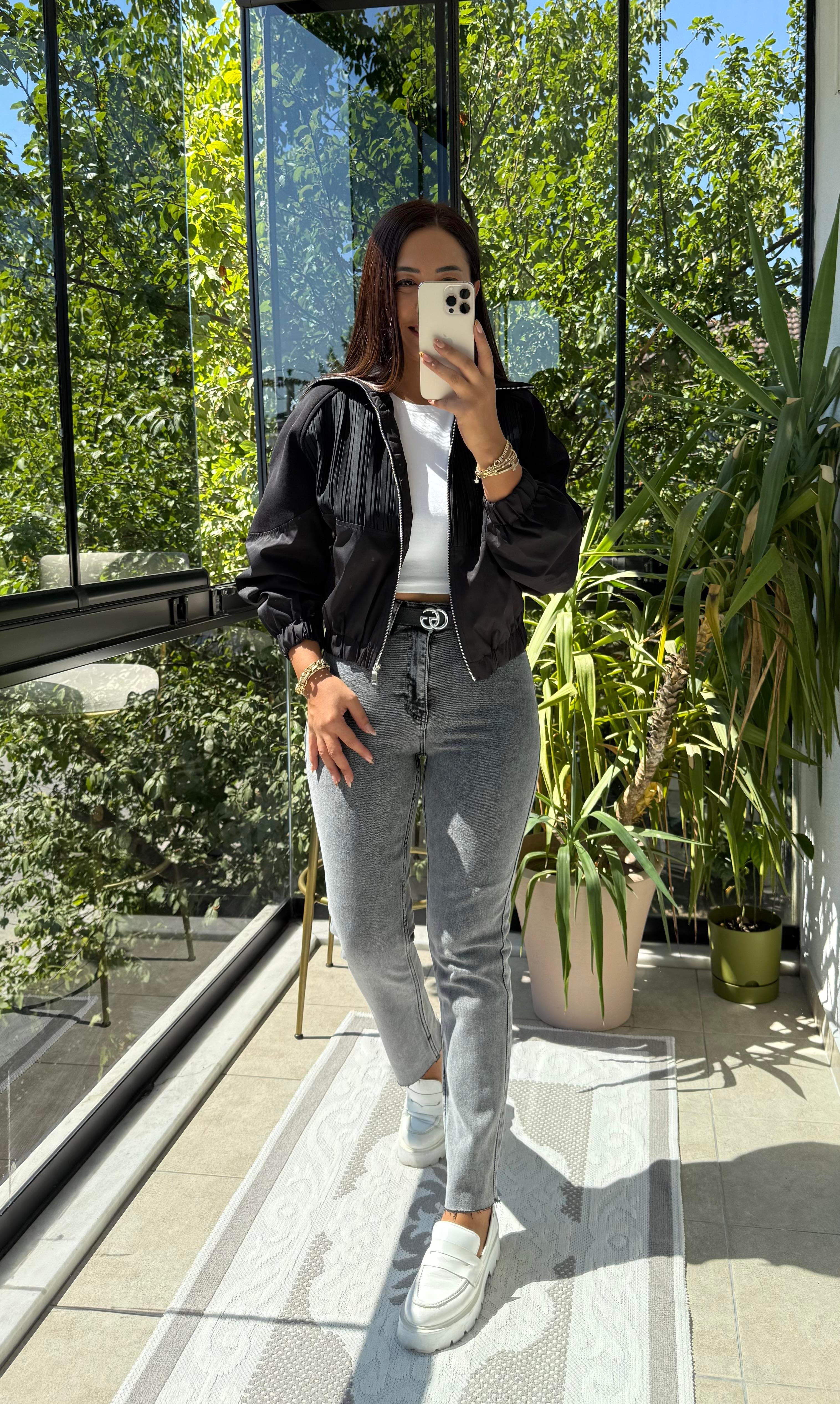 Zra Tasarım Bomber Ceket Siyah