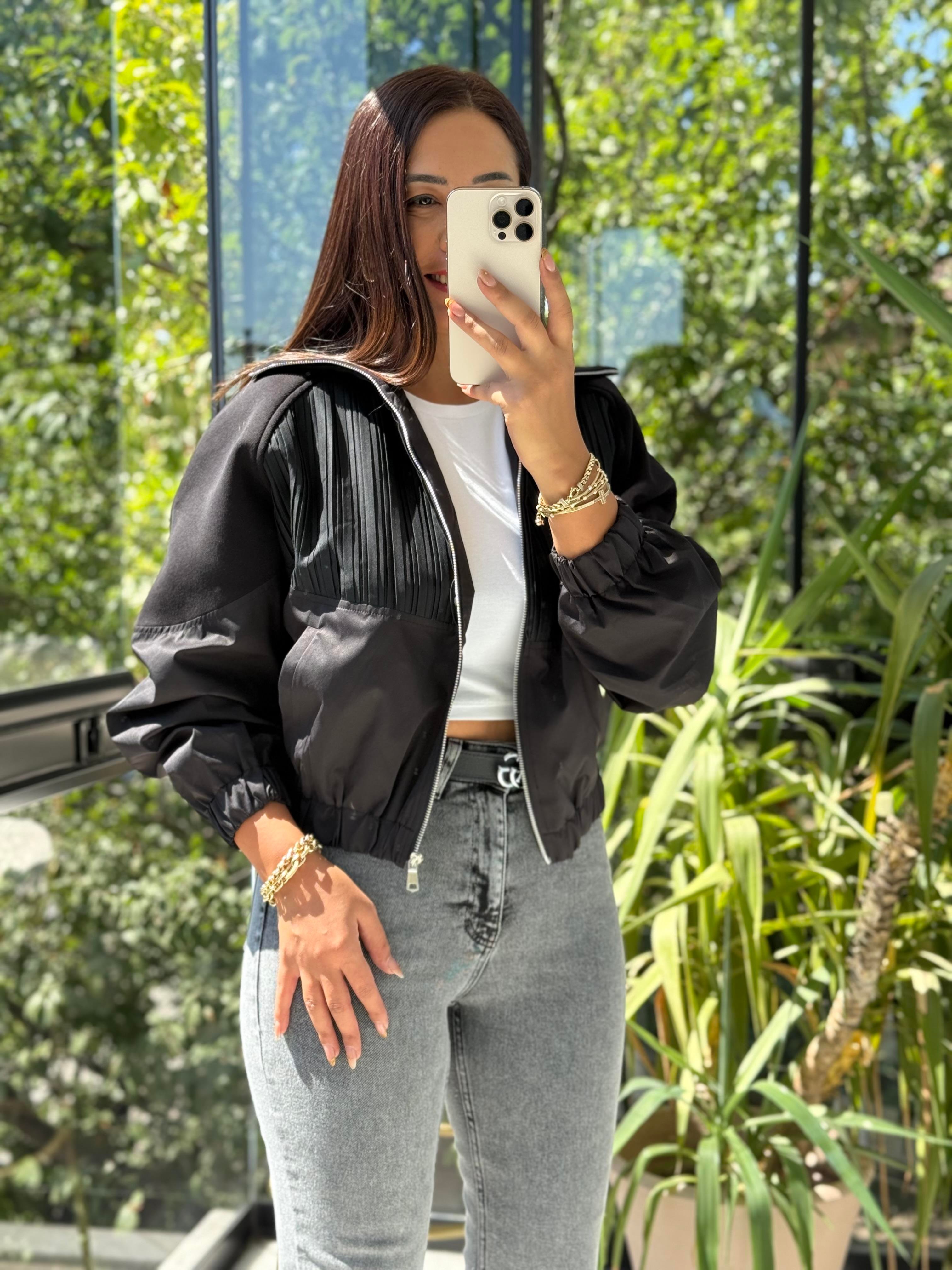 Zra Tasarım Bomber Ceket Siyah