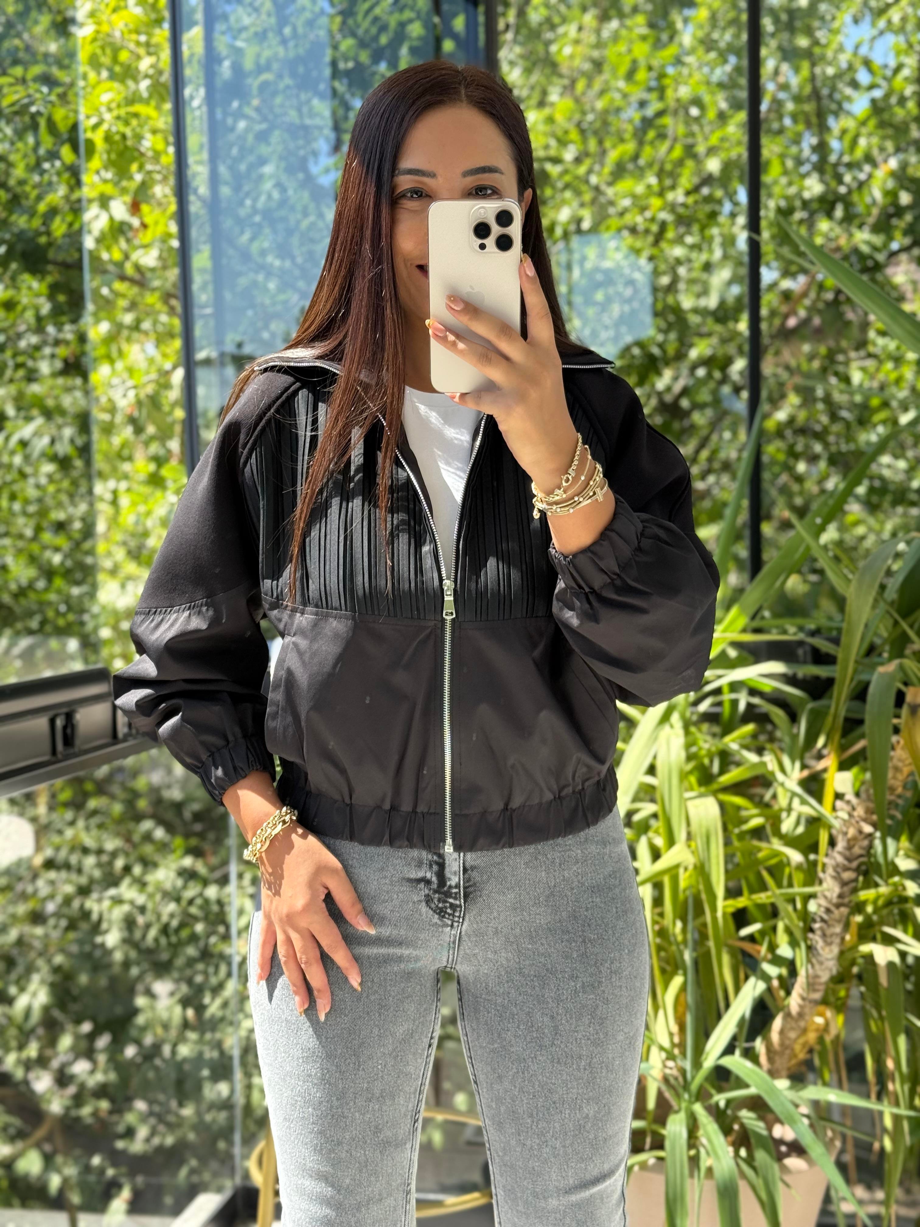 Zra Tasarım Bomber Ceket Siyah