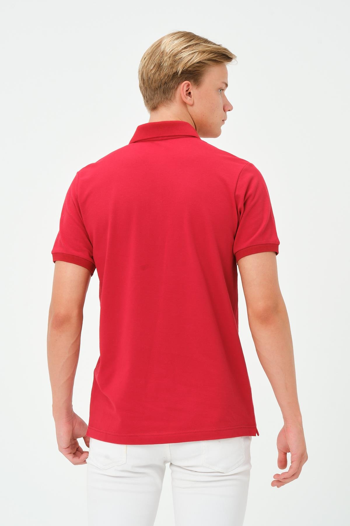 MSW 100.Yıl Özel Tasarım Regular Fit Erkek Kırmızı Polo