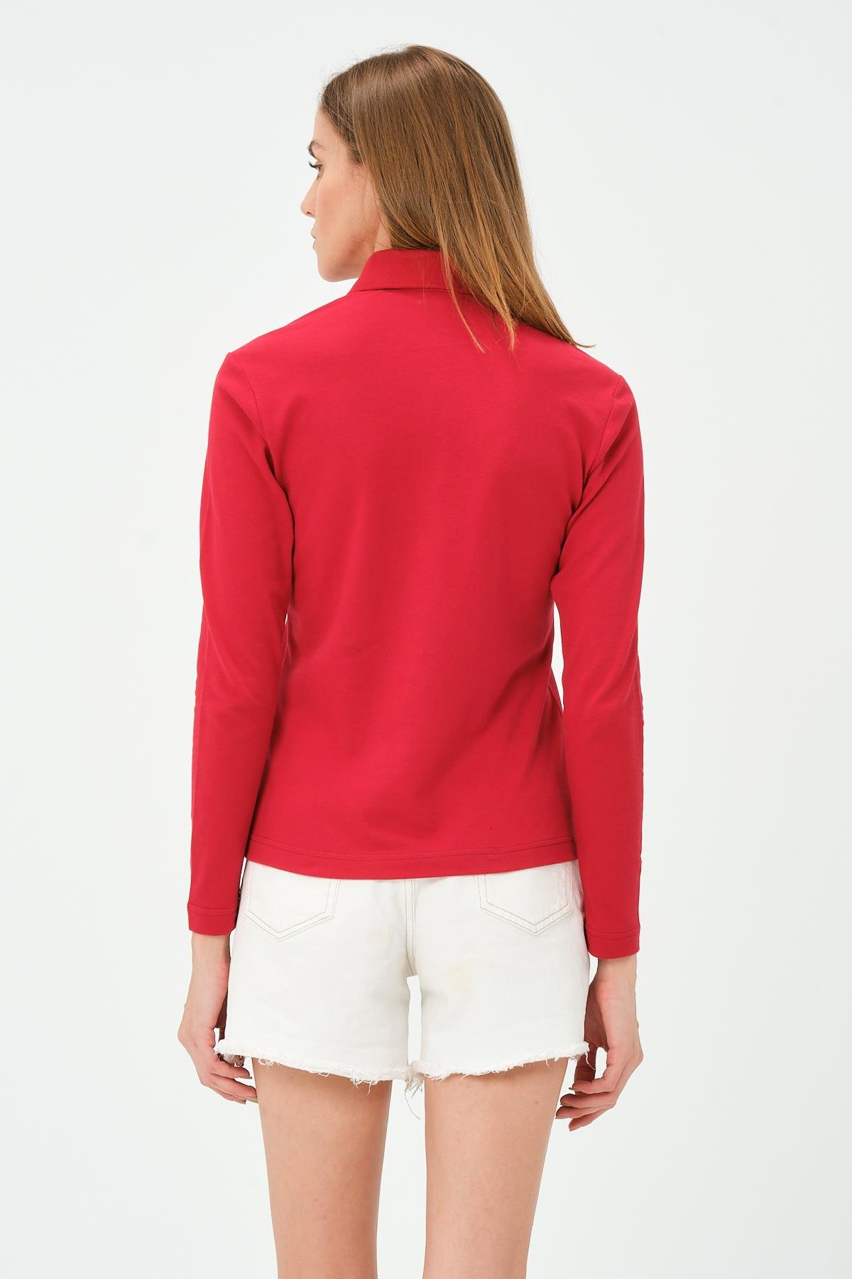 MSW Kadın 100.Yıl Özel Regular Fit Kısa Kollu Kırmızı Polo 