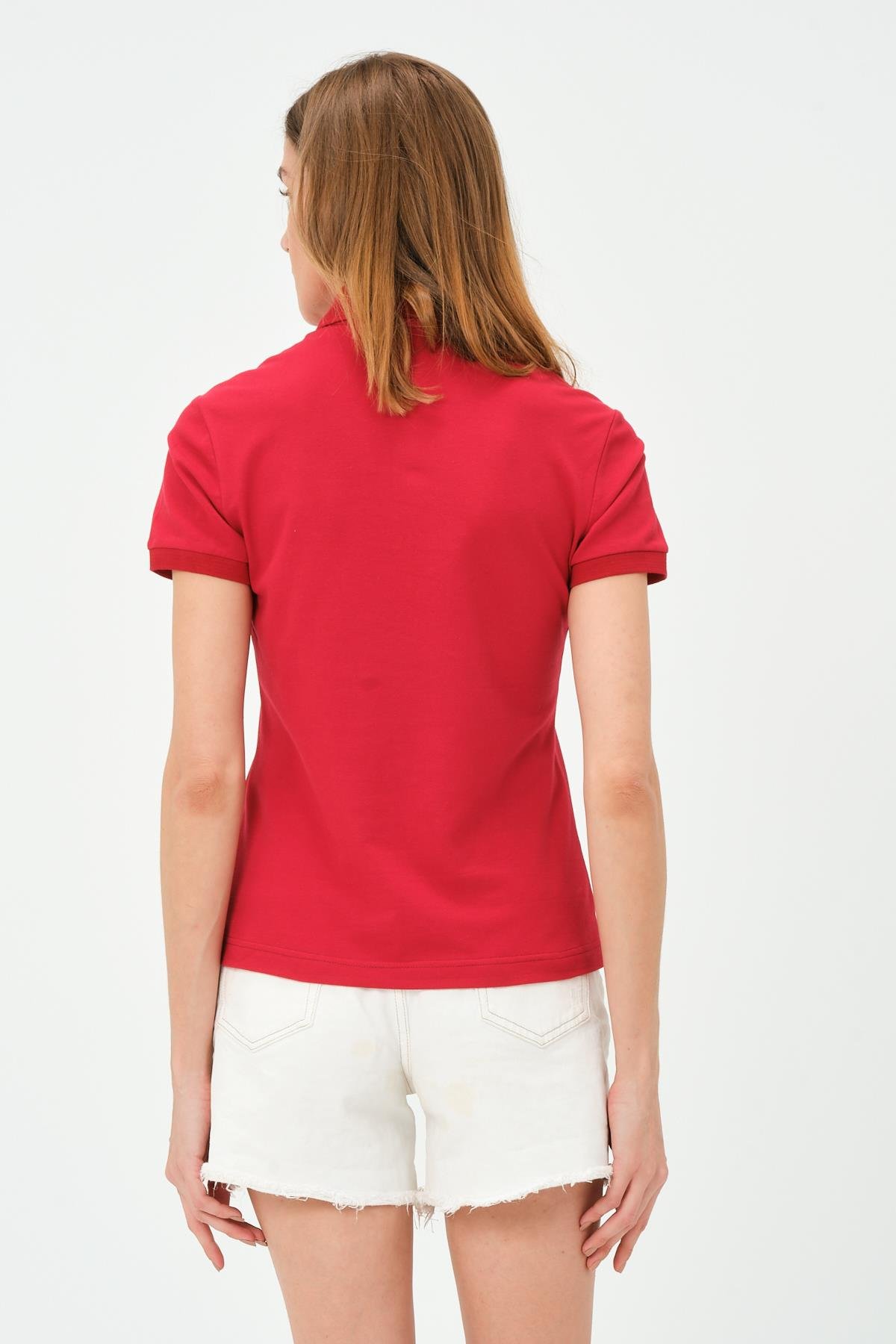 MSW Kadın 100.Yıl Özel Regular Fit Kısa Kollu Kırmızı Polo 
