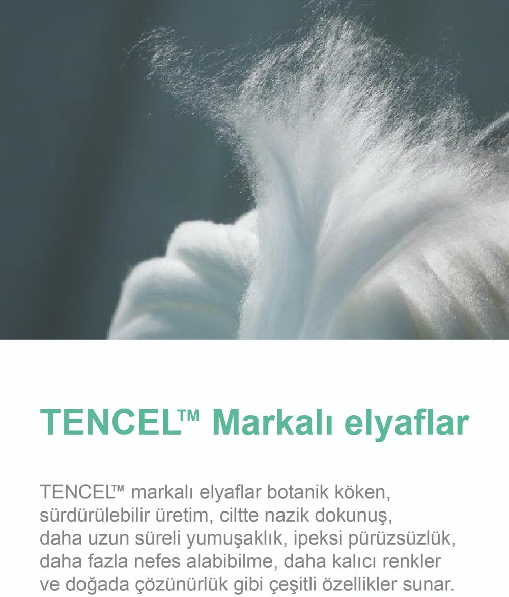 MSW Tencel Erkek Regular Fit Marin Bisikler Yaka T-shirt