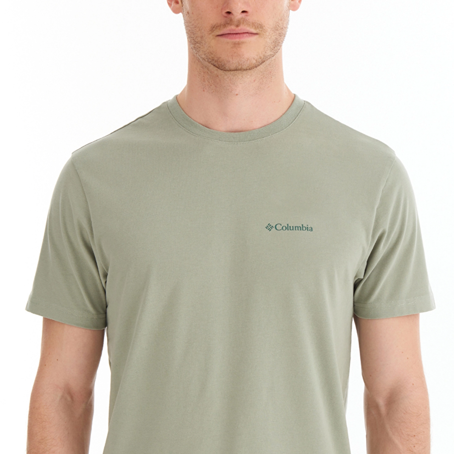 COLUMBIAColumbia Csc M Basic Big Logo Brushed ss Tee Erkek Tshirt