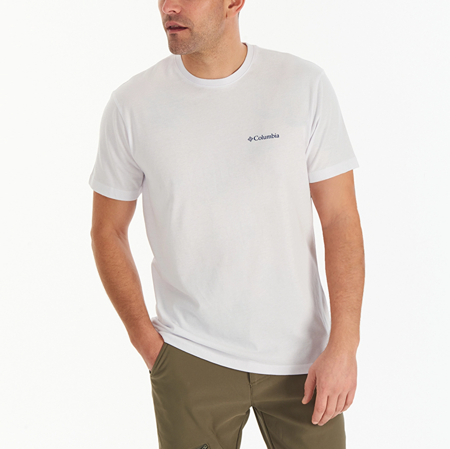 COLUMBIAColumbia Csc M Basic Big Logo Brushed ss Tee Erkek Tshirt