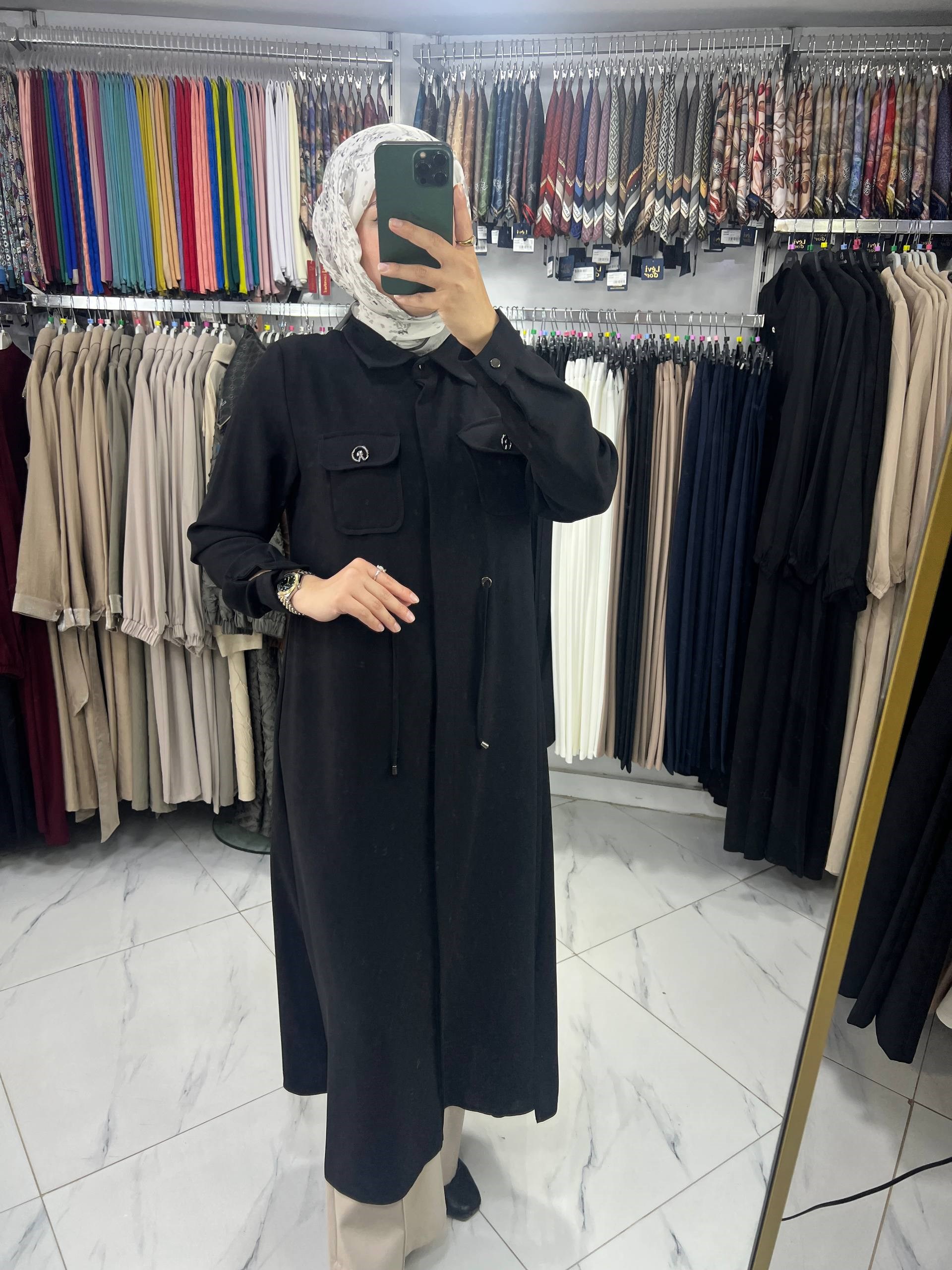 25403 Moda Perfect Uzun Tunik SİYAH