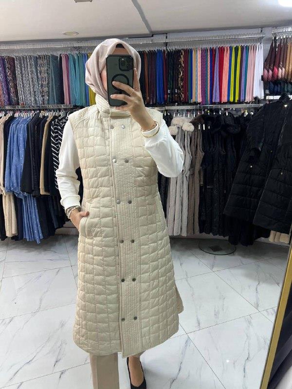 262511 Vuqa Kapitone Yelek TAŞ